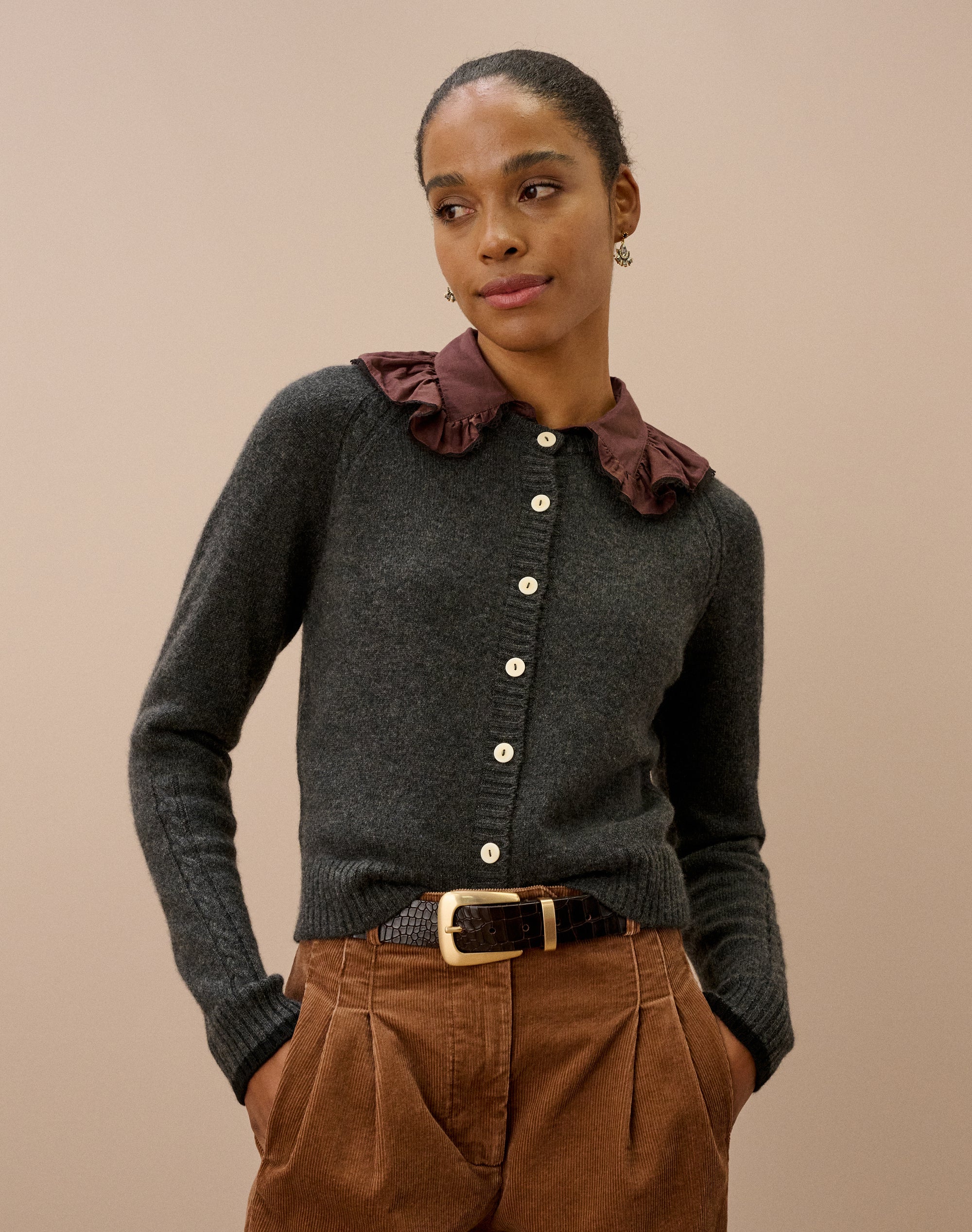 Cashmere Cable Cardigan