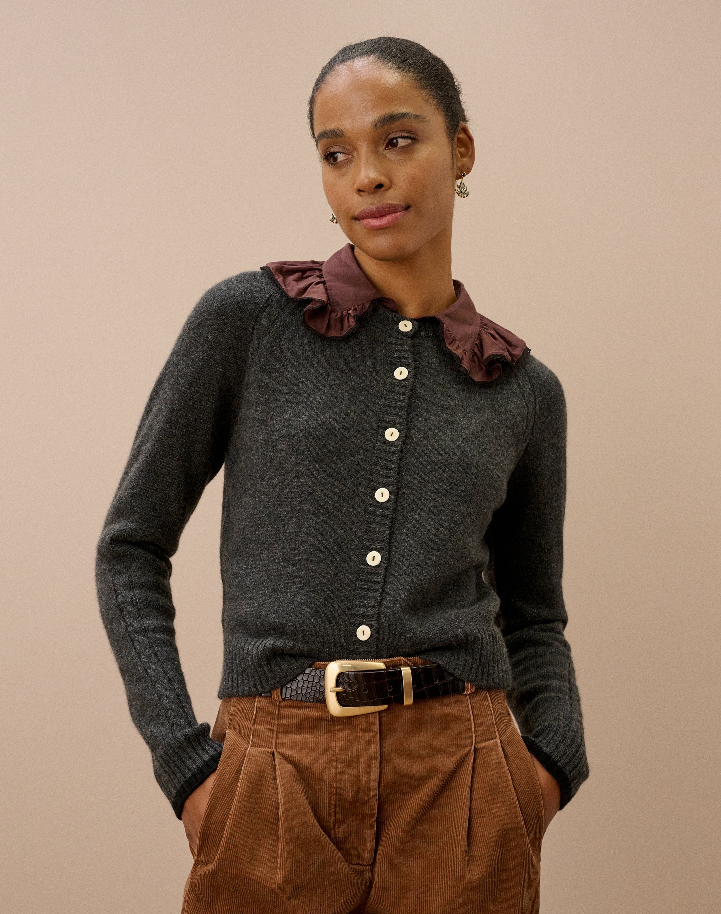 Cashmere Cable Cardigan