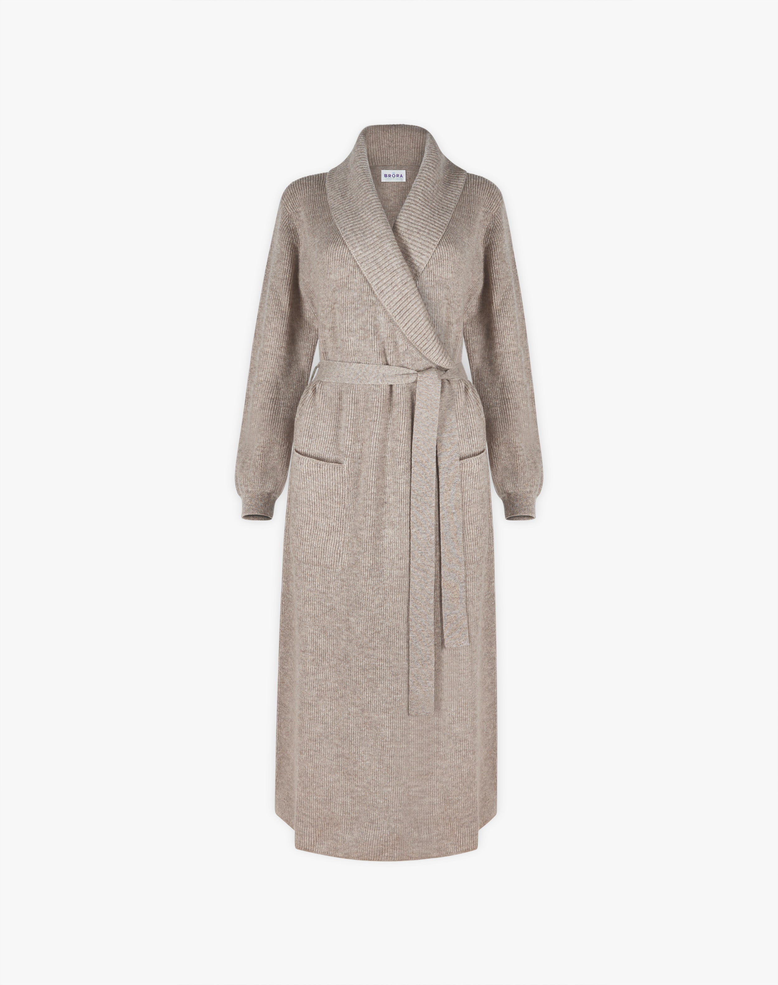 Cashmere Ribbed Dressing Gown