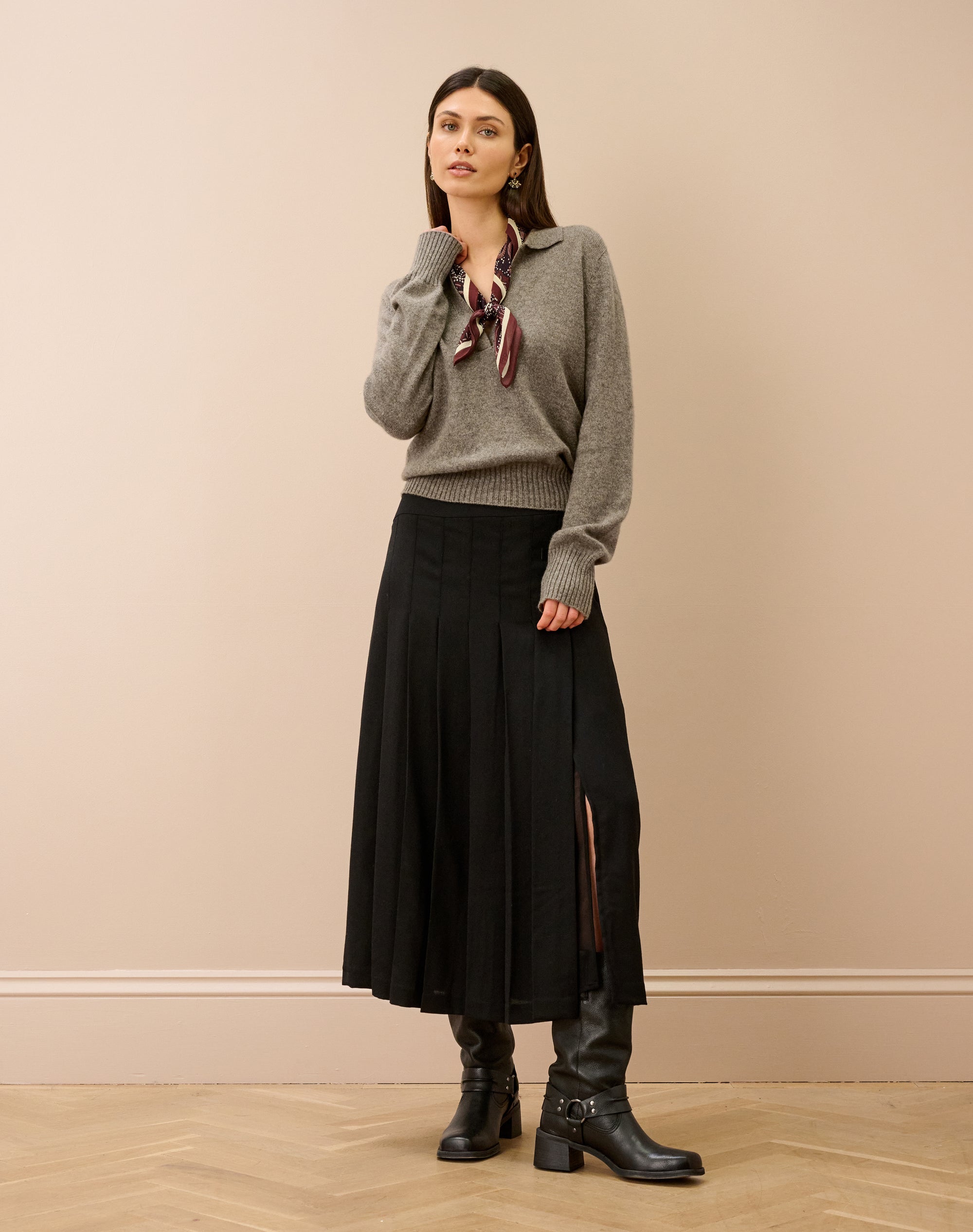 Cashmere Collared Jumper