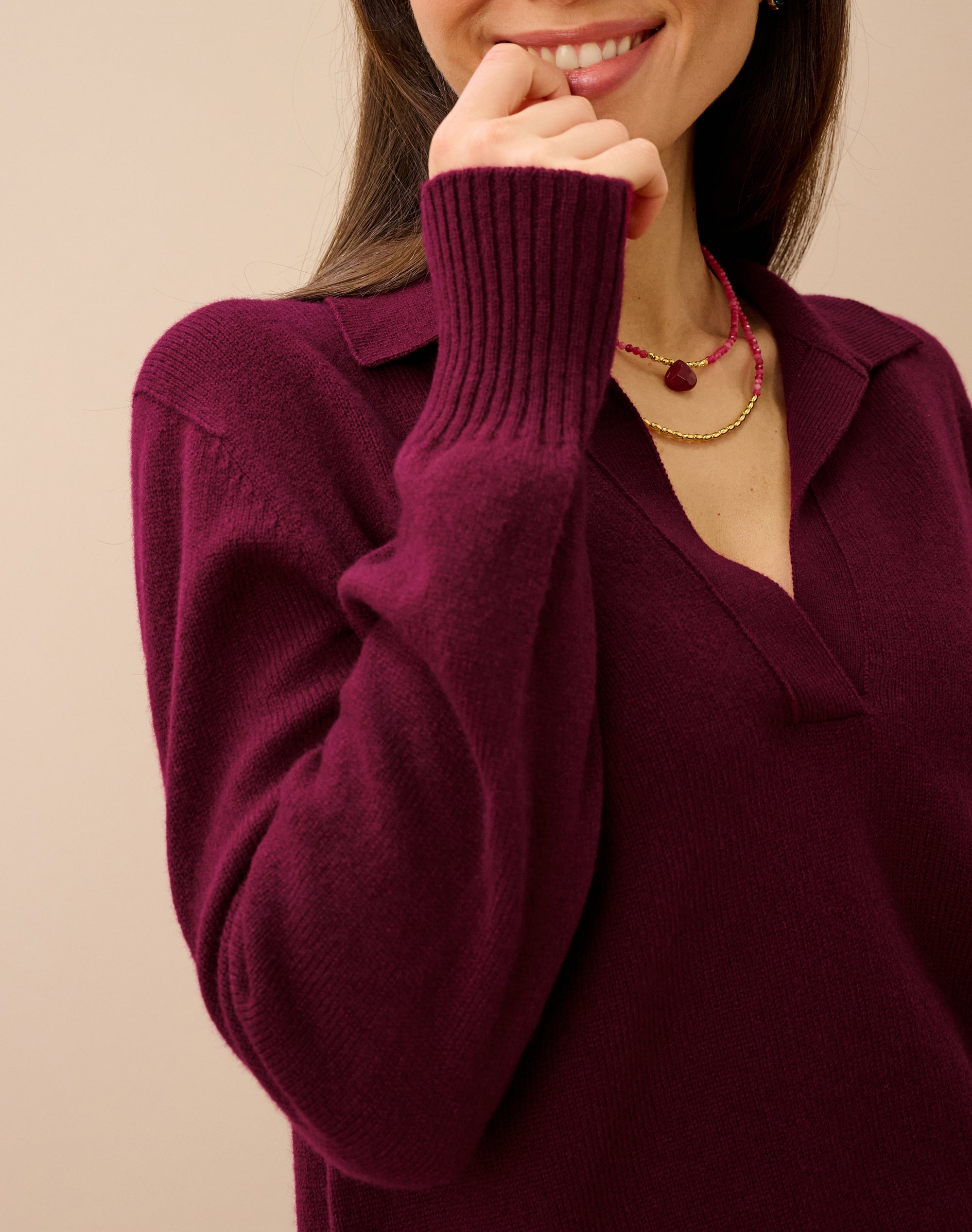 Cashmere Collared Jumper