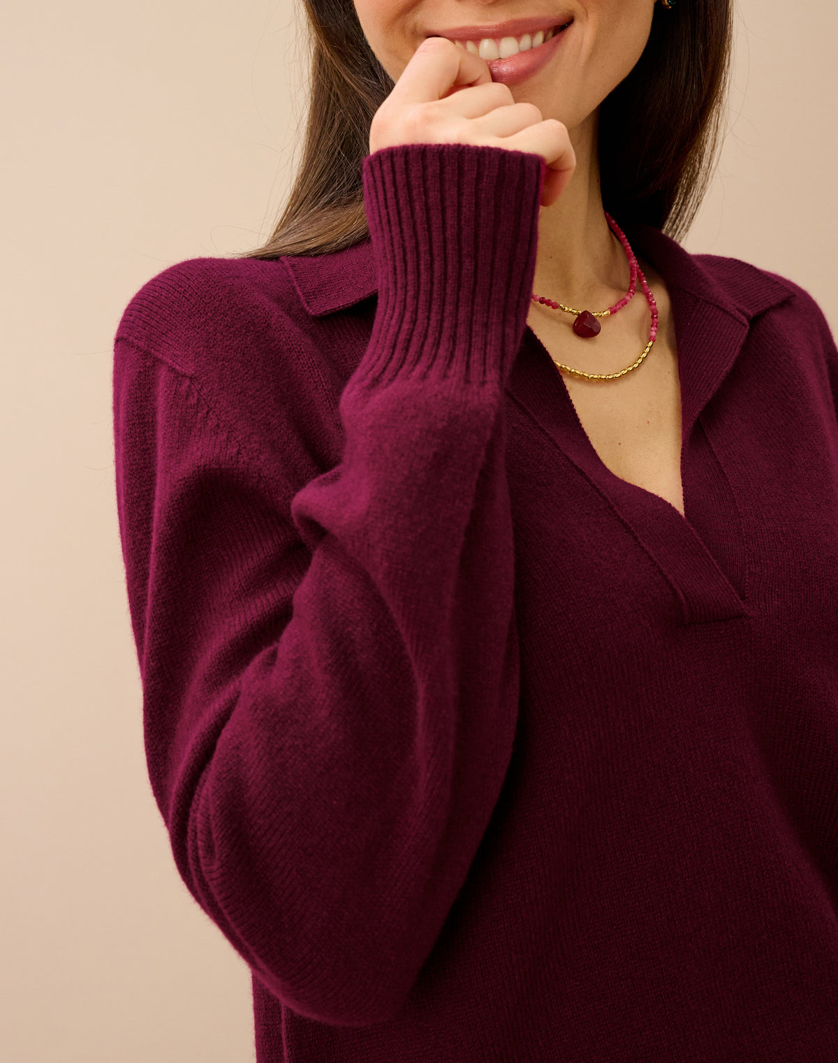 Cashmere Collared Jumper
