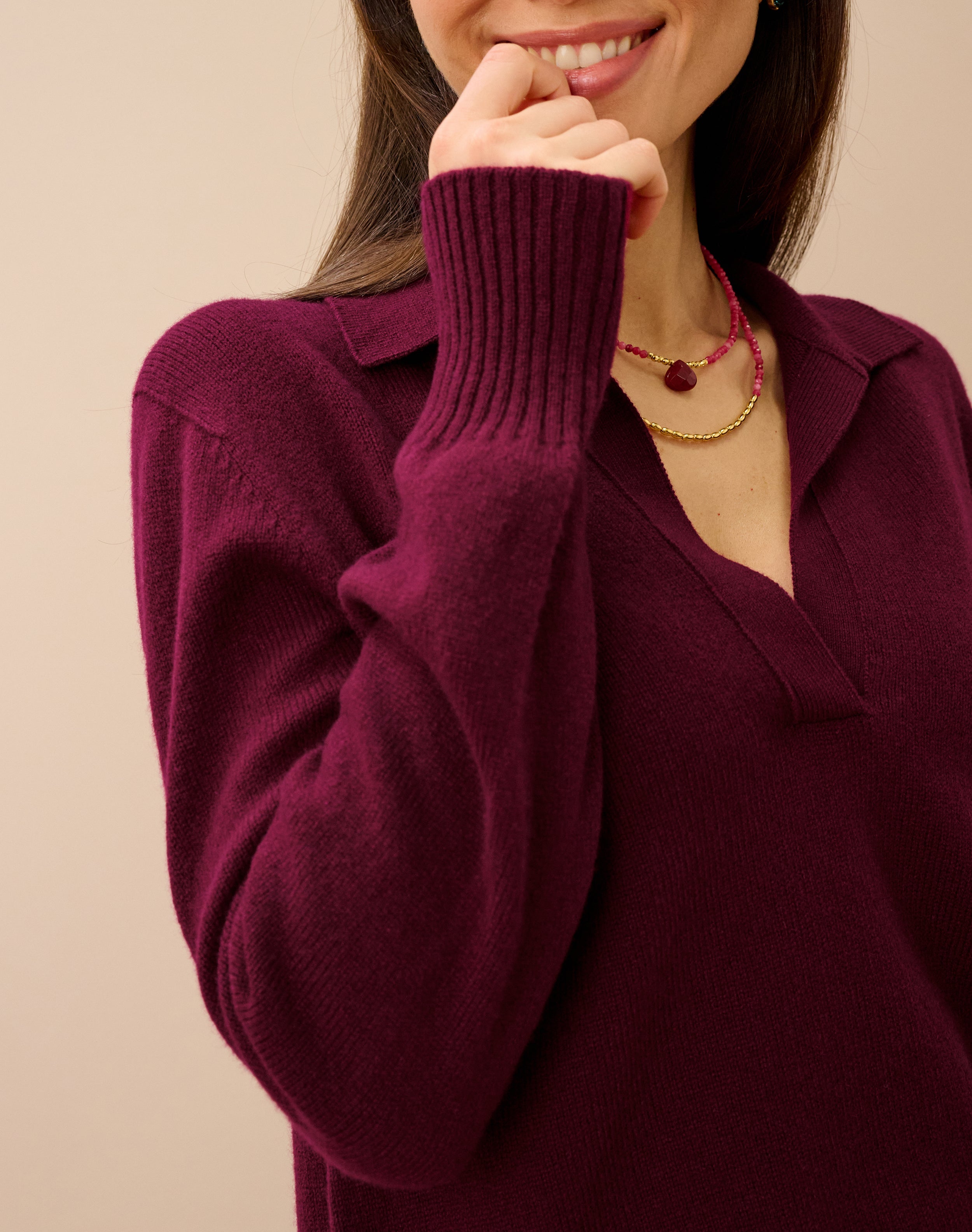 Cashmere Collared Jumper