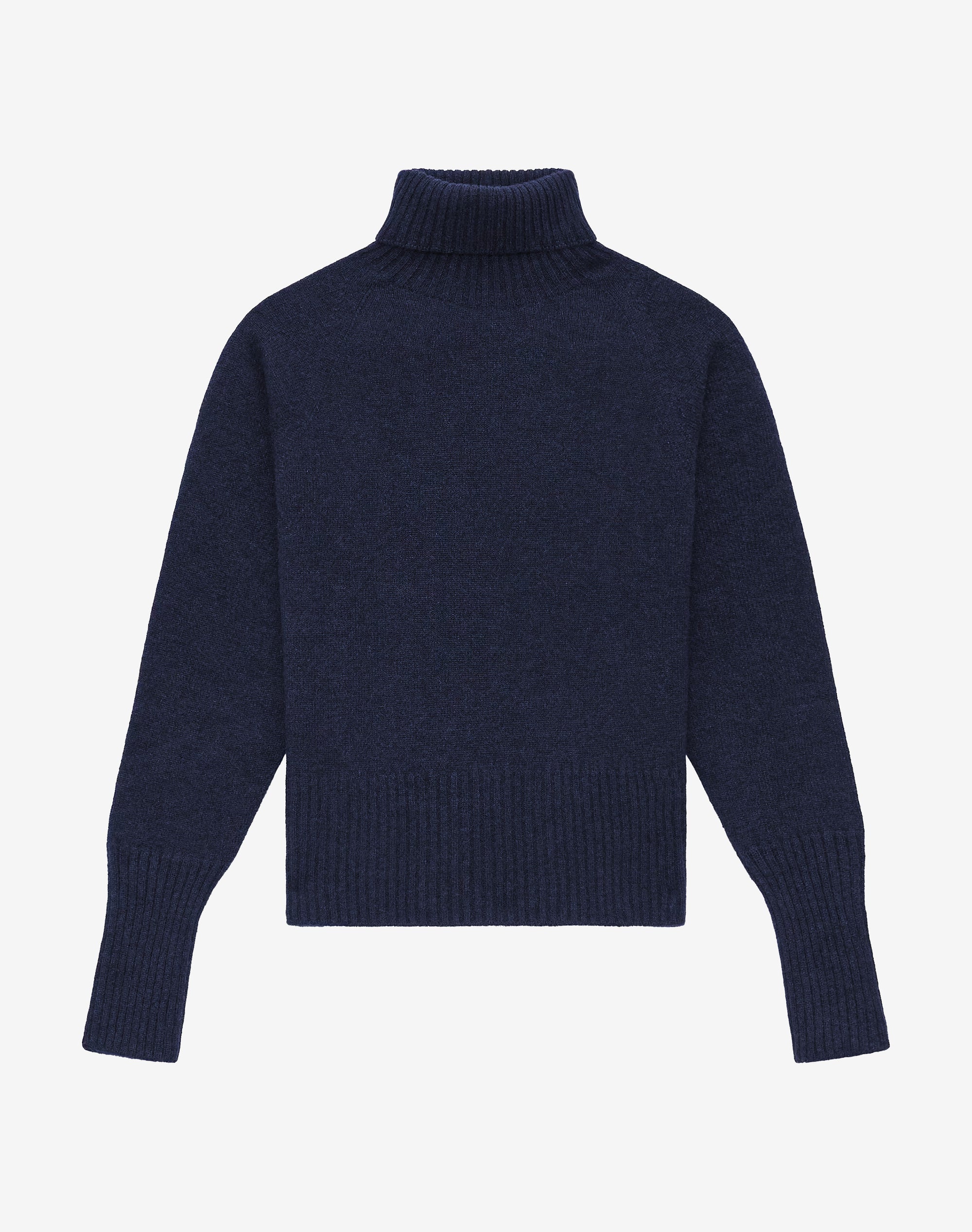 Cashmere Boxy Polo Neck