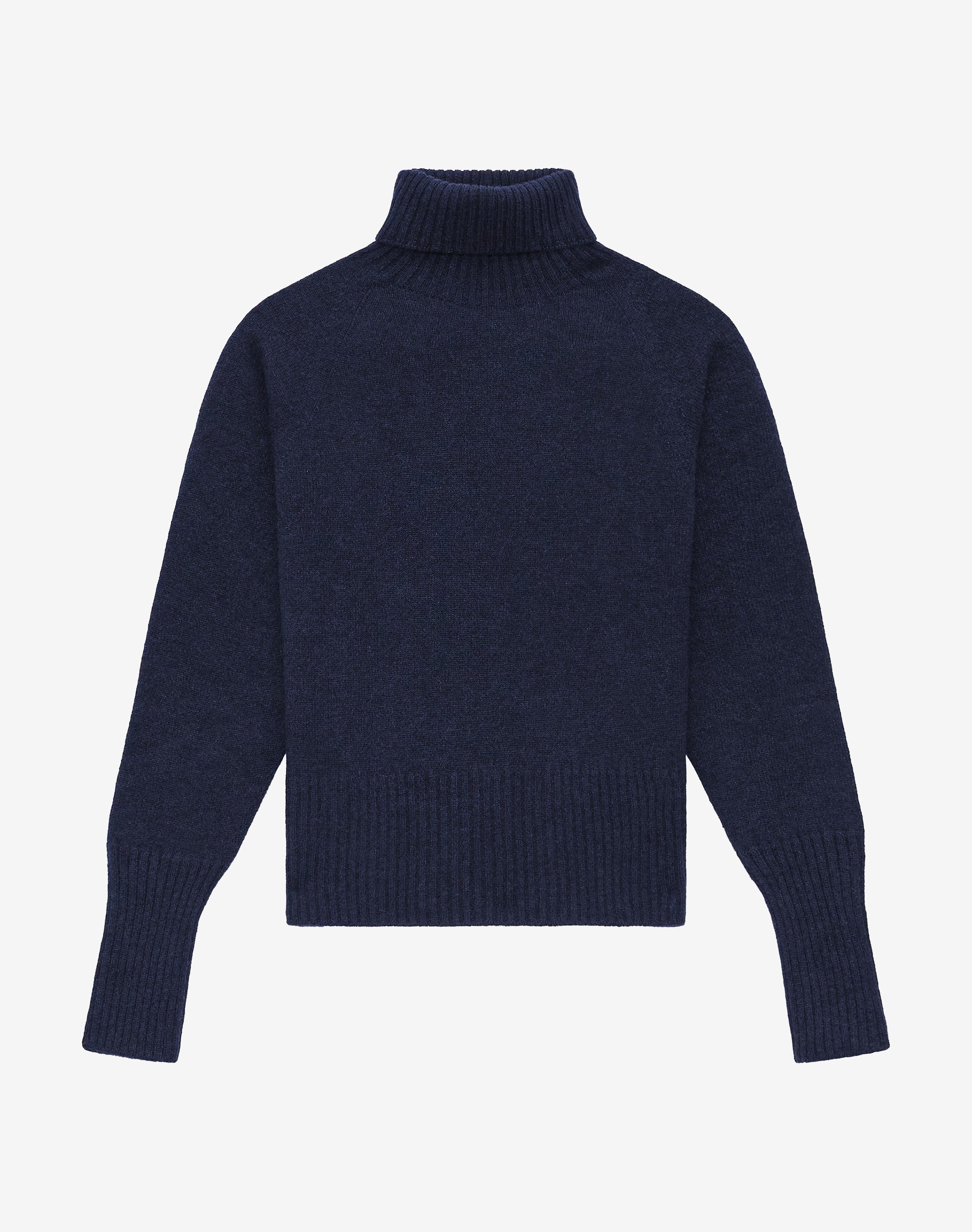 Cashmere Boxy Polo Neck