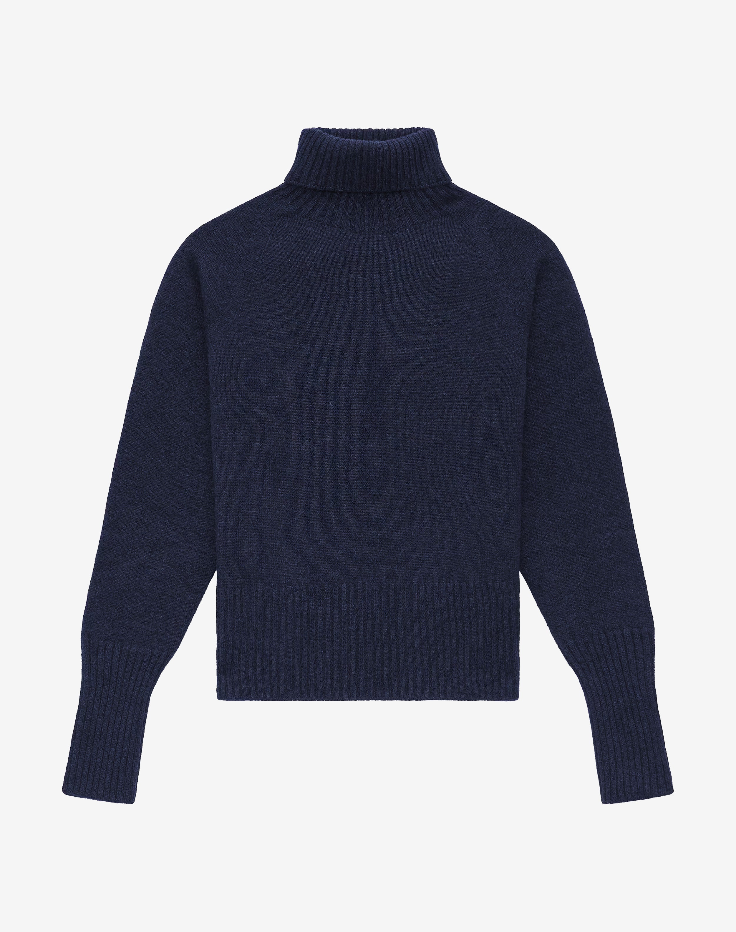Cashmere Boxy Polo Neck