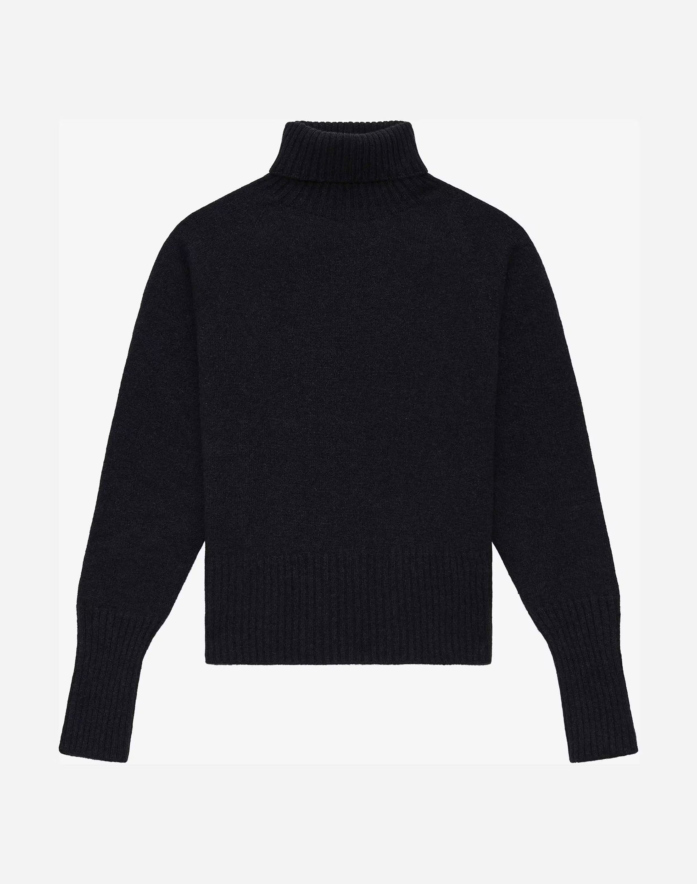 Cashmere Boxy Polo Neck