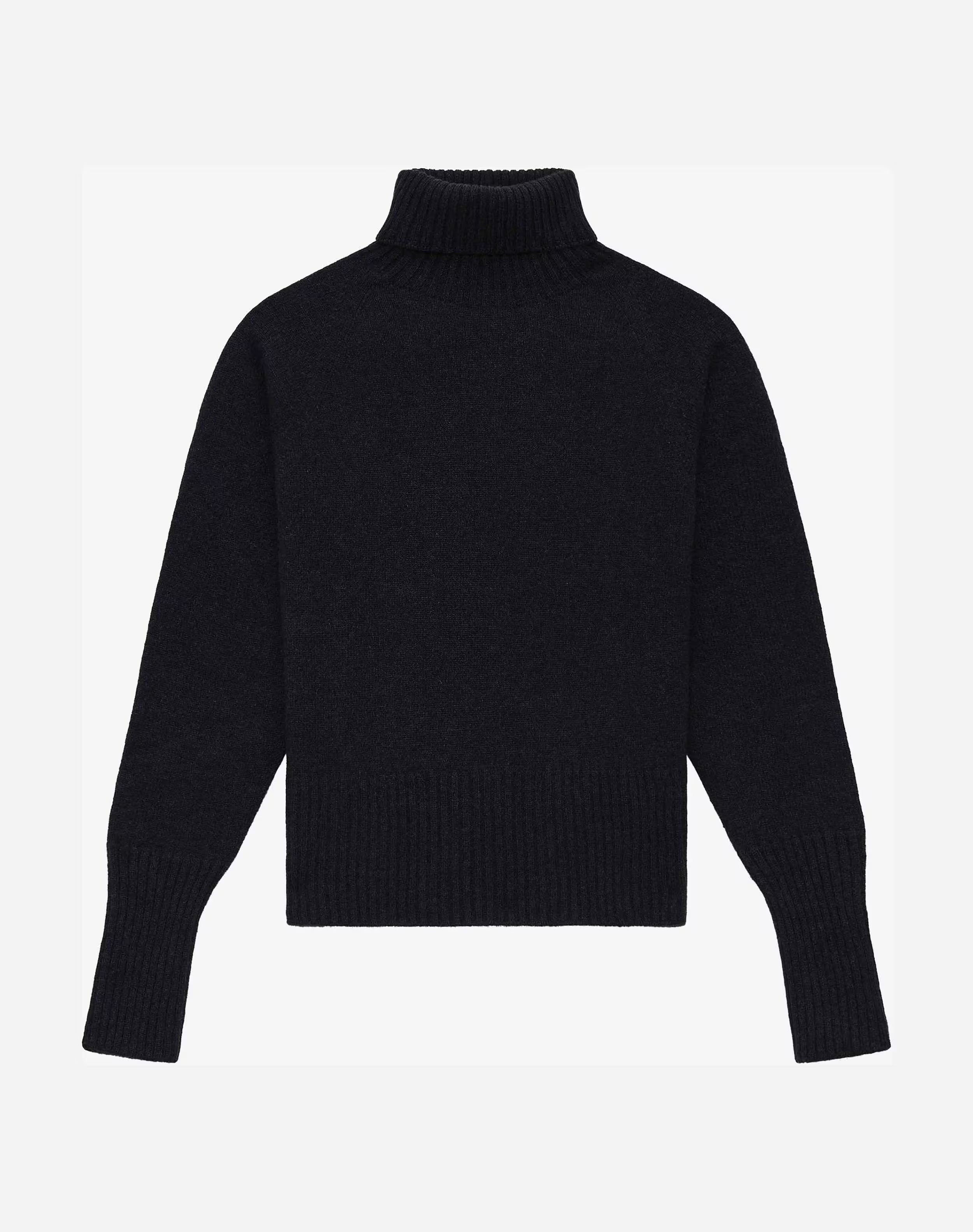 Cashmere Boxy Polo Neck