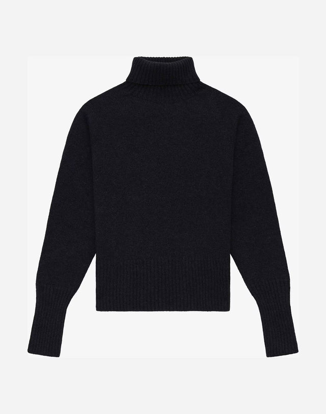 Cashmere Boxy Polo Neck