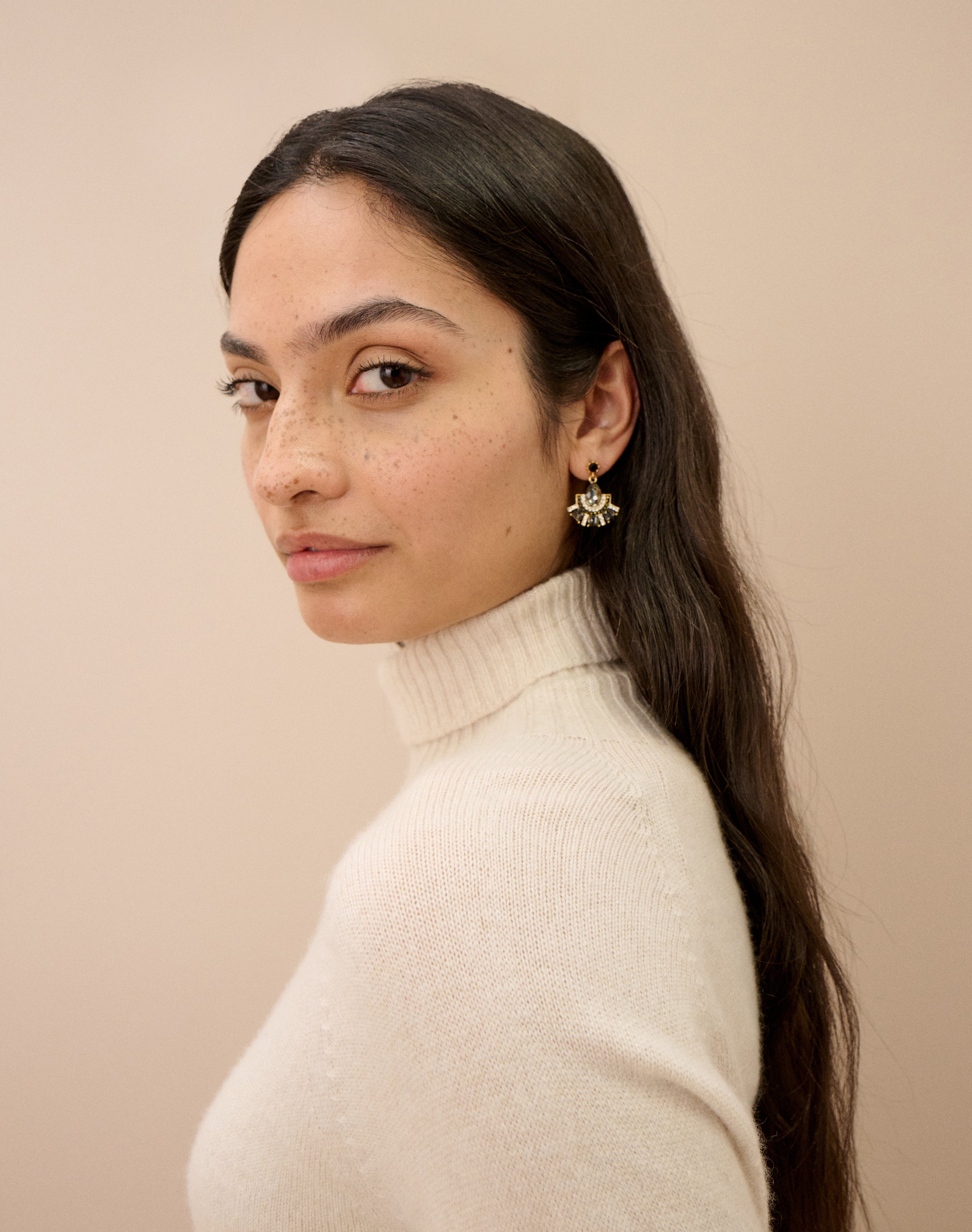 Cashmere Boxy Polo Neck