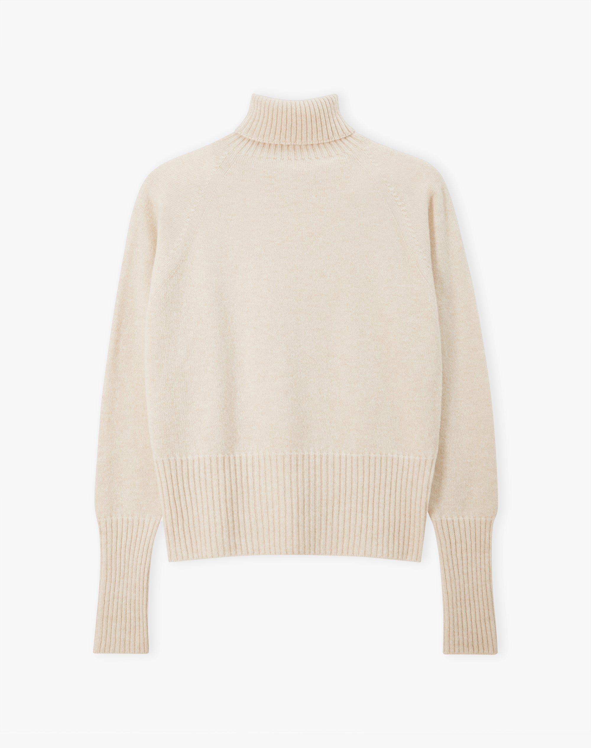 Cashmere Boxy Polo Neck