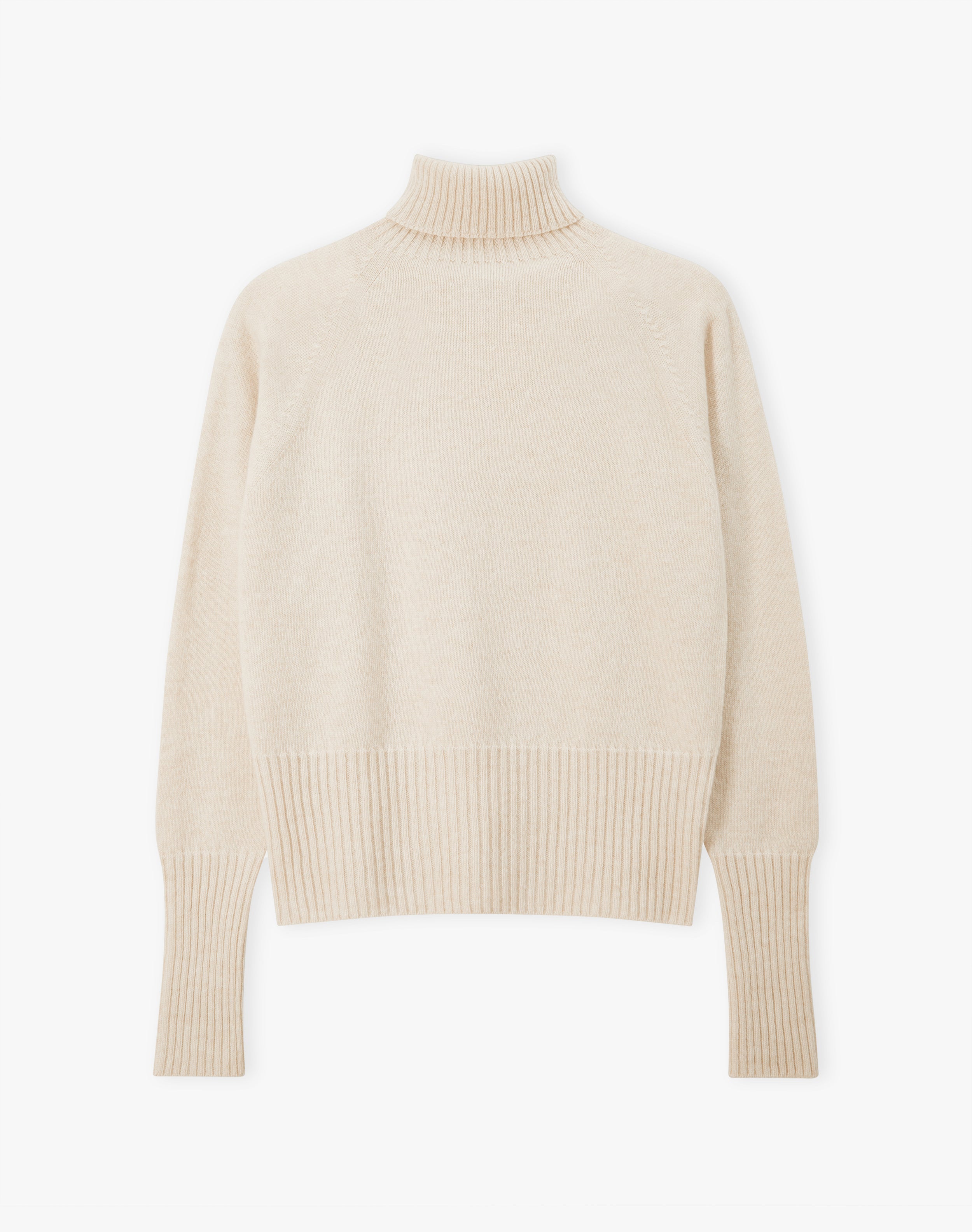 Cashmere Boxy Polo Neck
