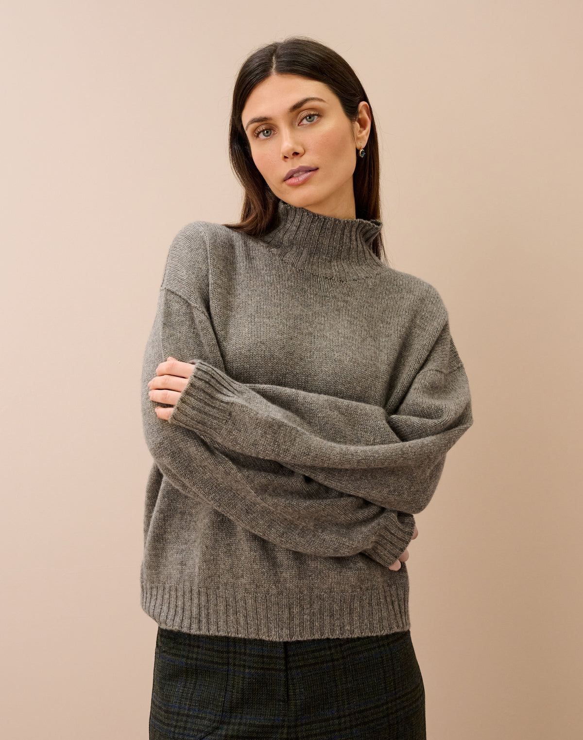 Cashmere Luxe Knit Polo Neck