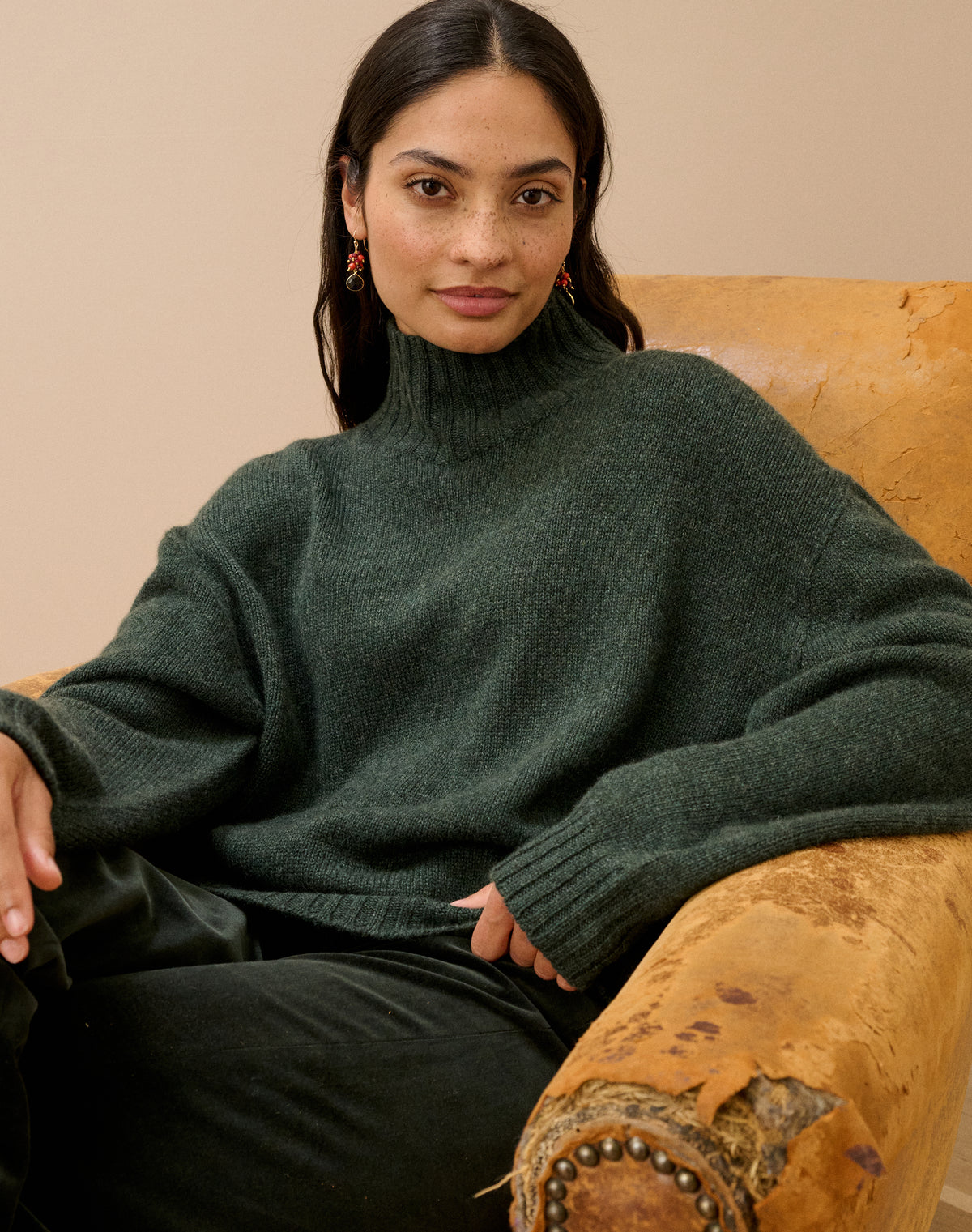 Cashmere Luxe Knit Polo Neck