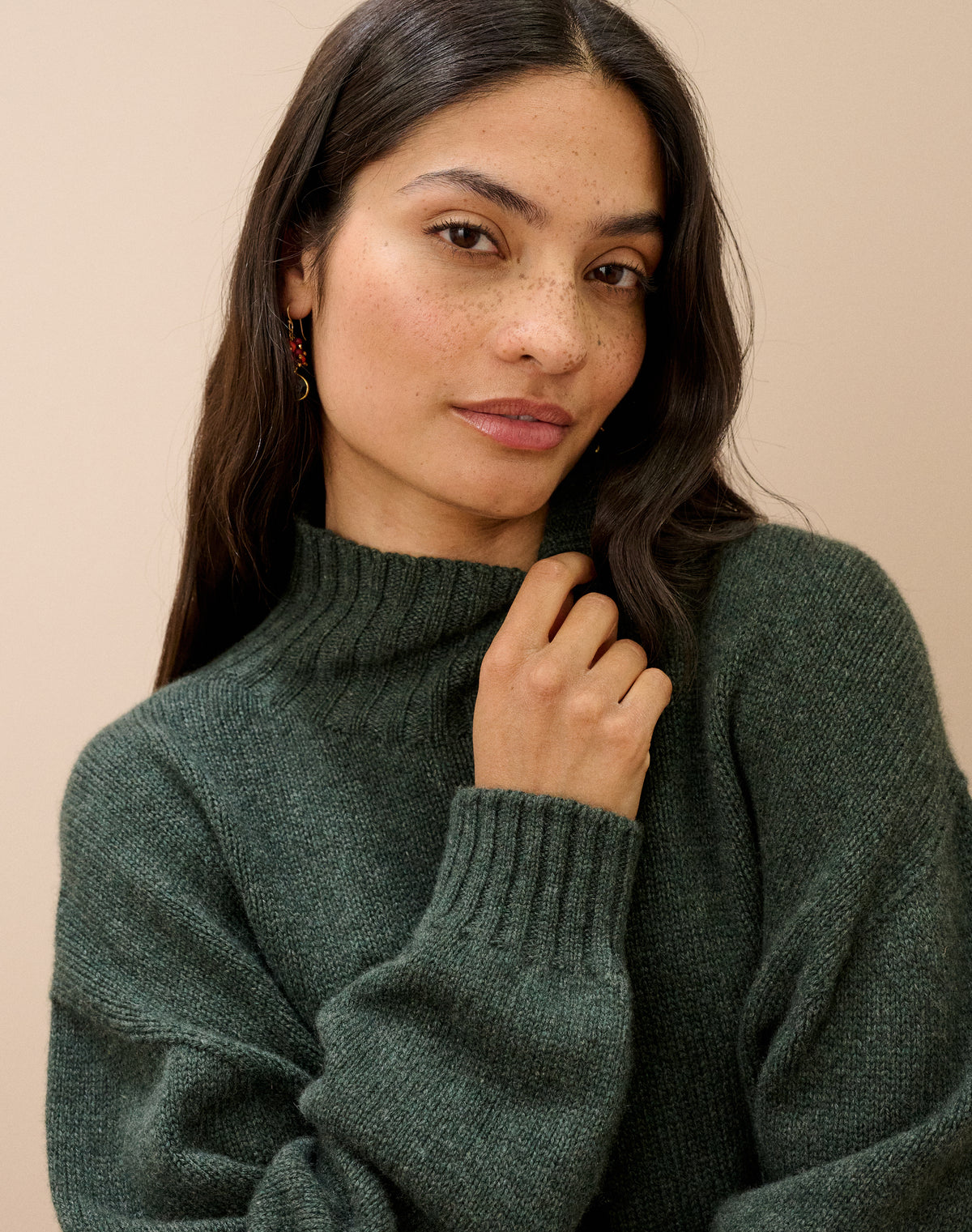 Cashmere Luxe Knit Polo Neck