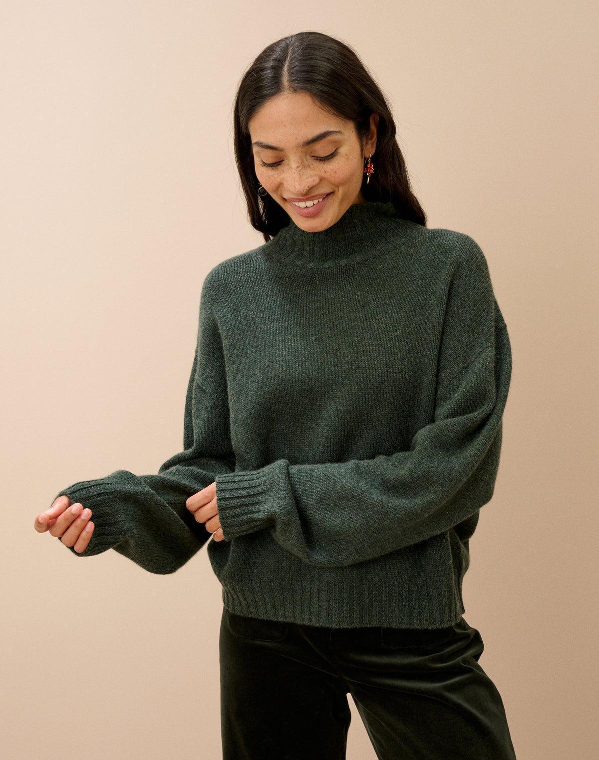 Cashmere Luxe Knit Polo Neck
