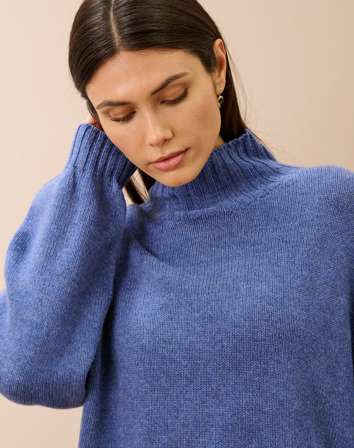 Cashmere Luxe Knit Polo Neck
