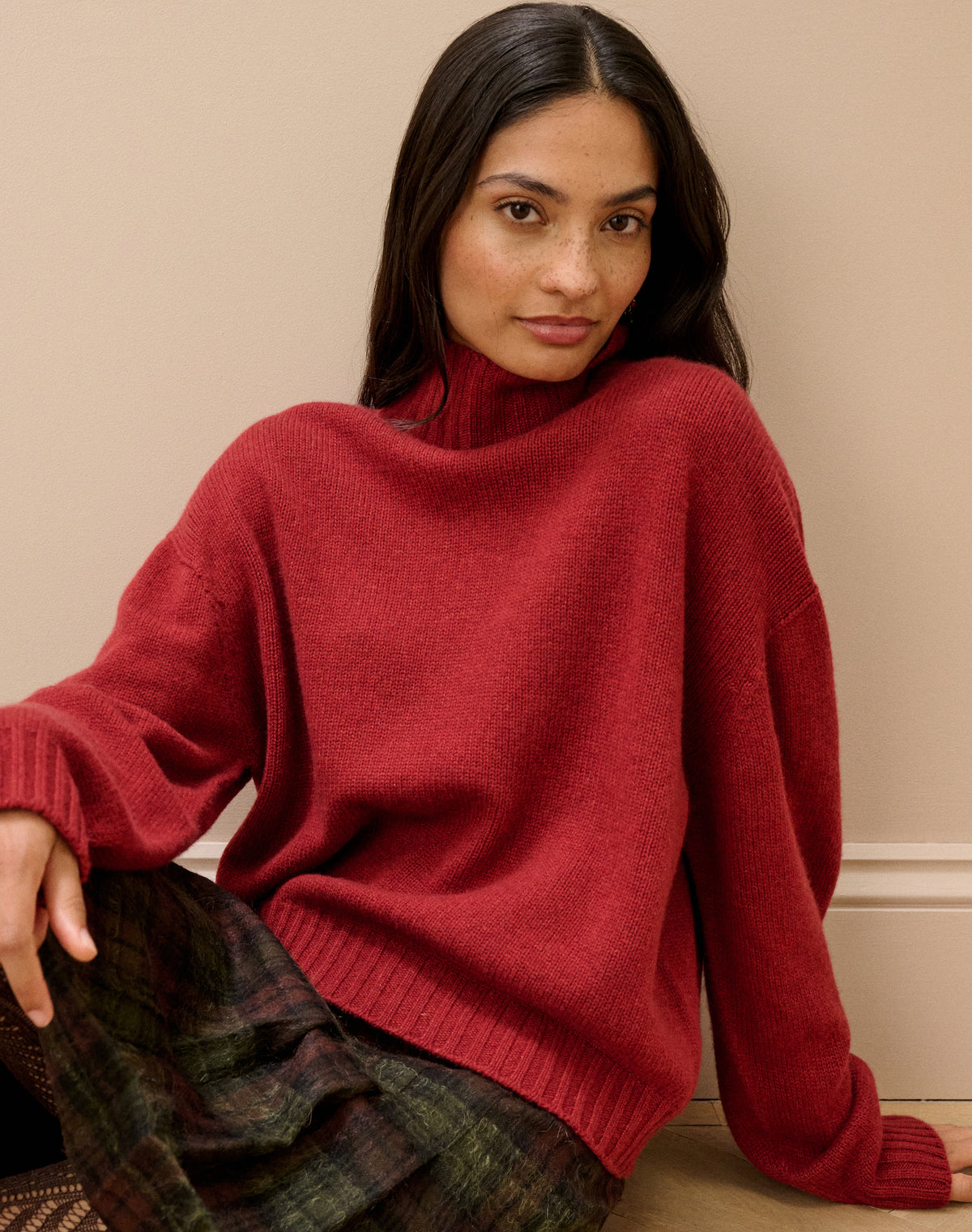 Cashmere Luxe Knit Polo Neck