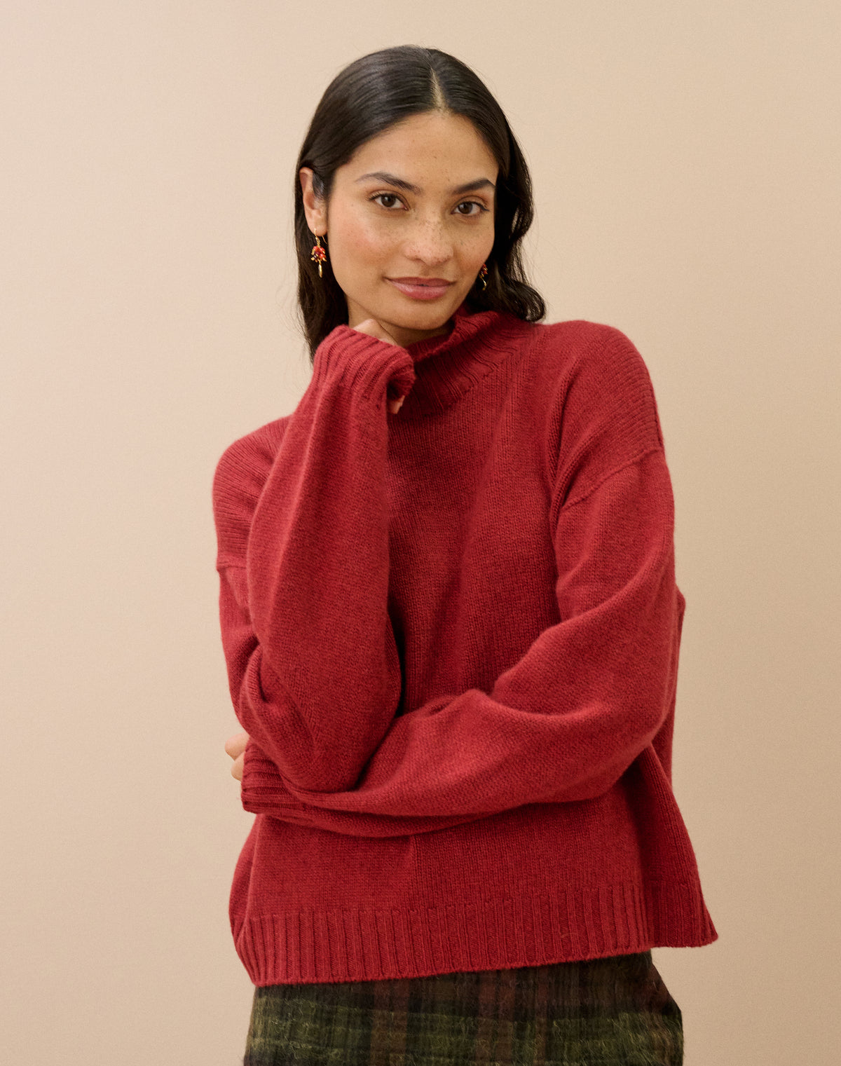 Cashmere Luxe Knit Polo Neck