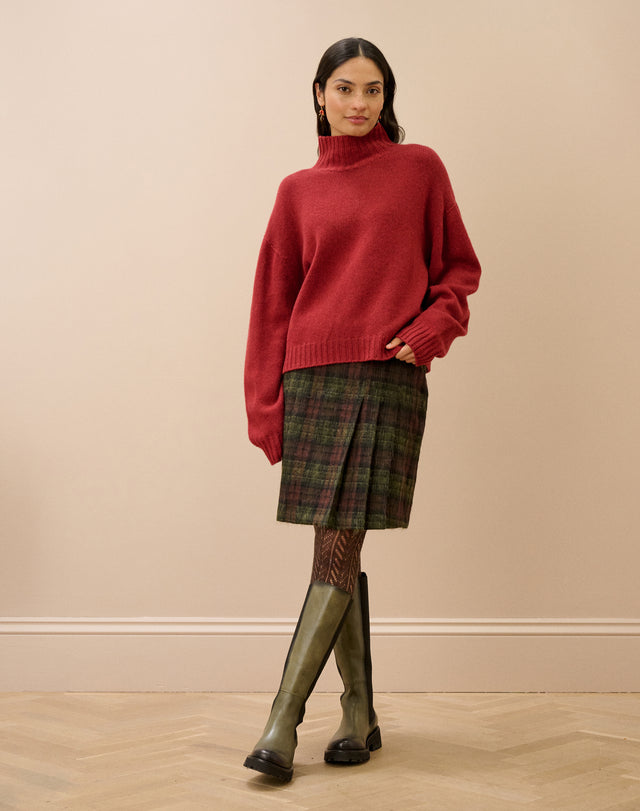 Cashmere Luxe Knit Polo Neck