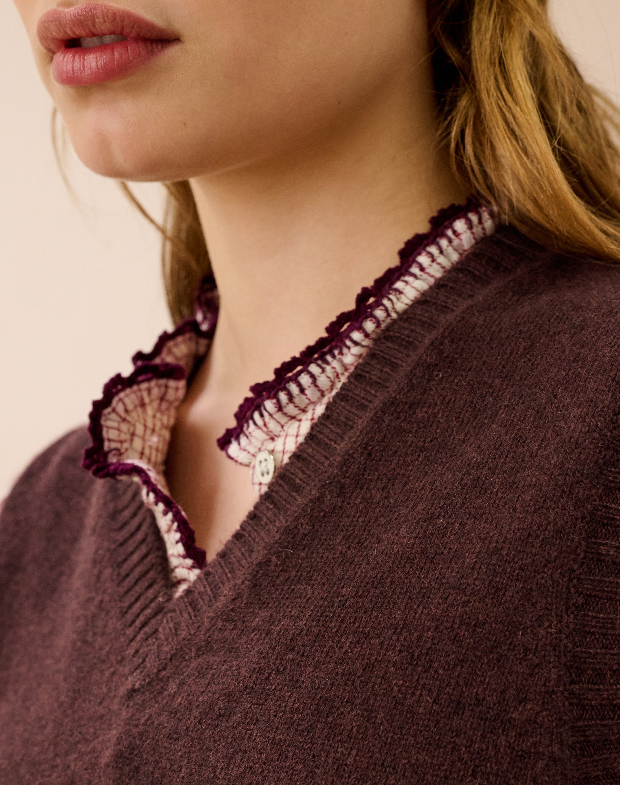 Cashmere V Neck Tank
