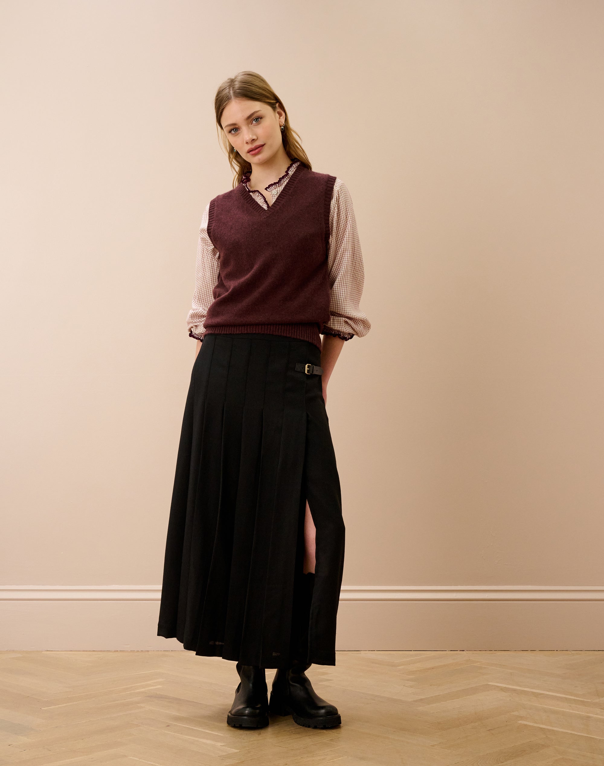 Cashmere V Neck Tank