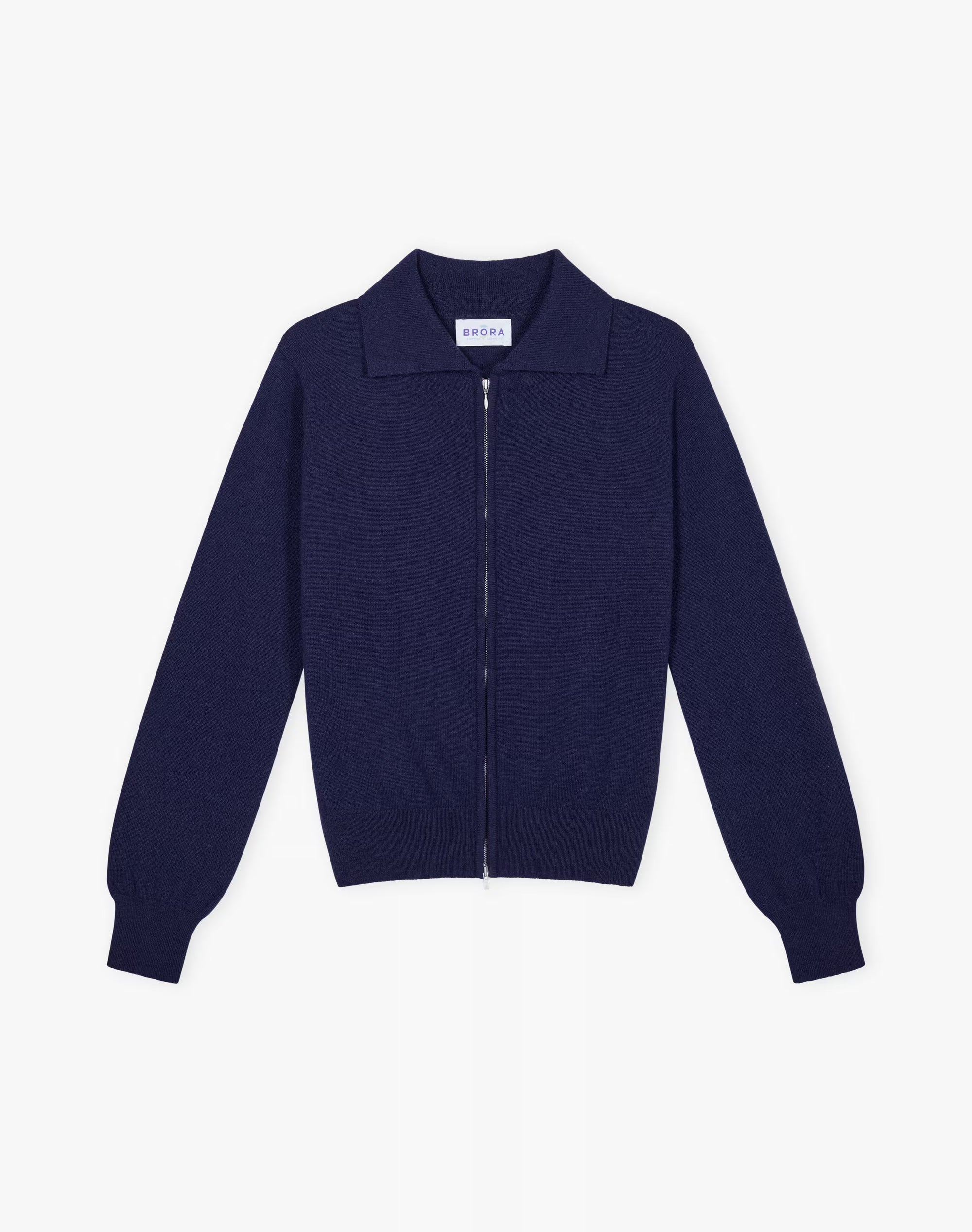 Cashmere Zip Up Cardigan