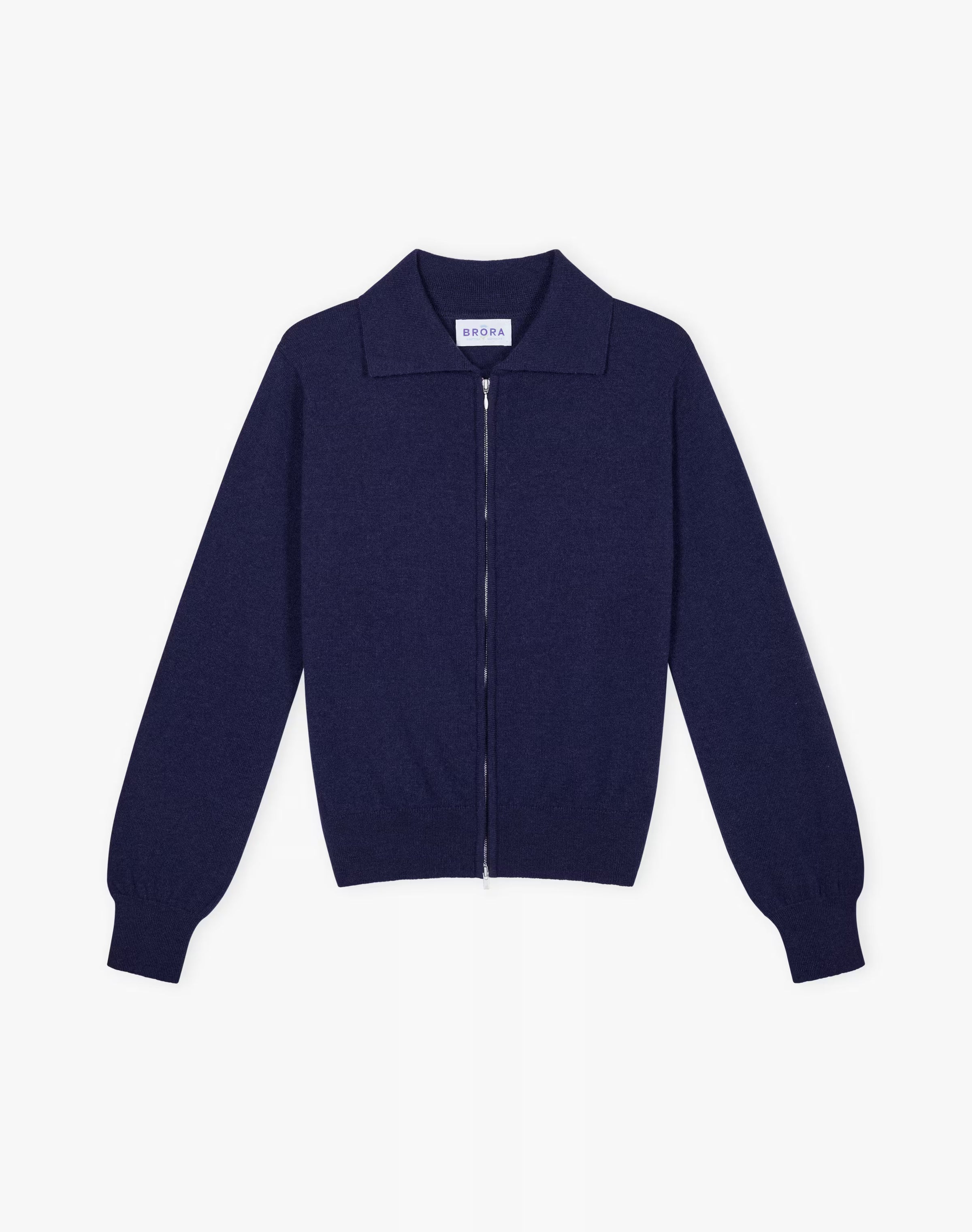 Cashmere Zip Up Cardigan