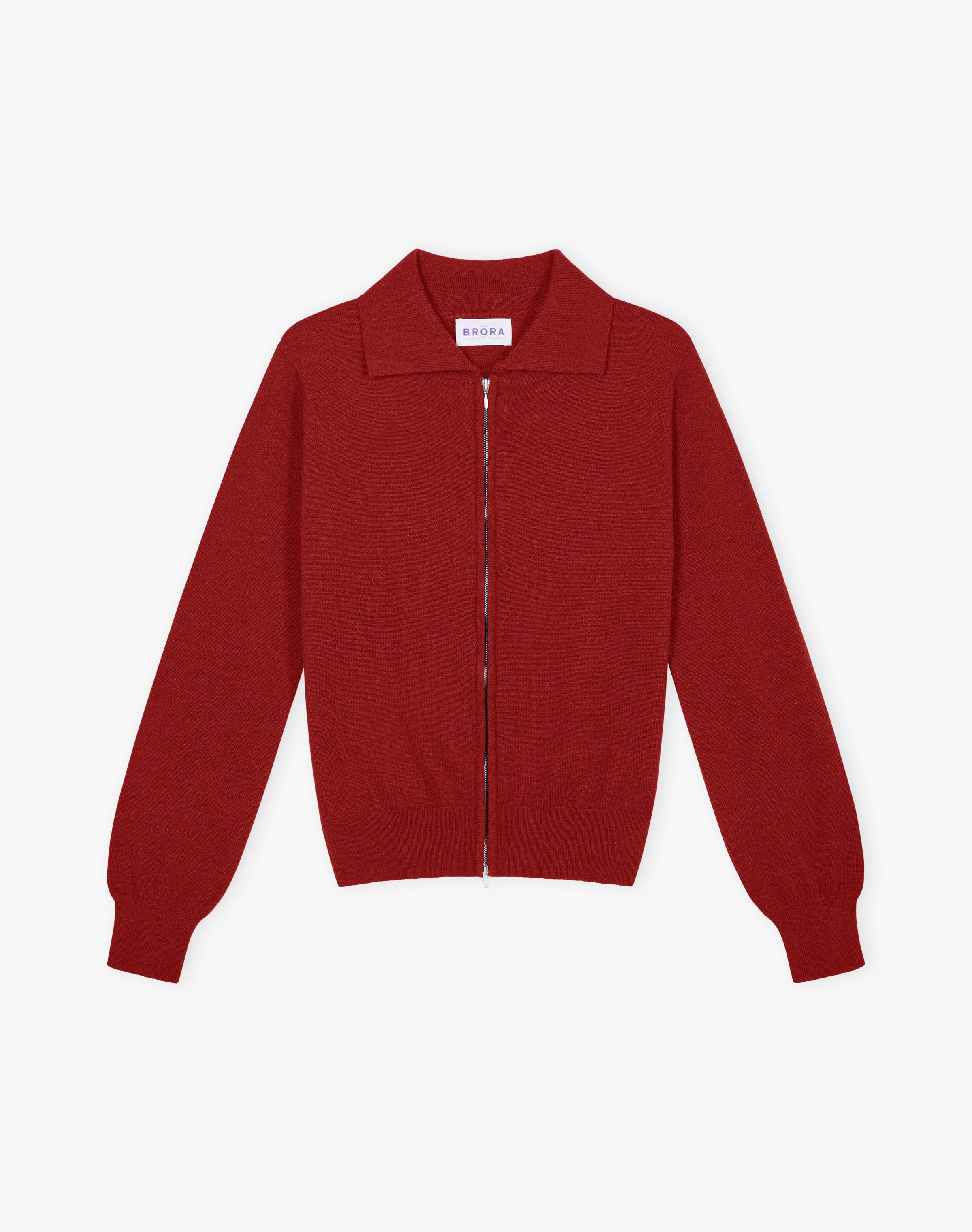 Cashmere Zip Up Cardigan