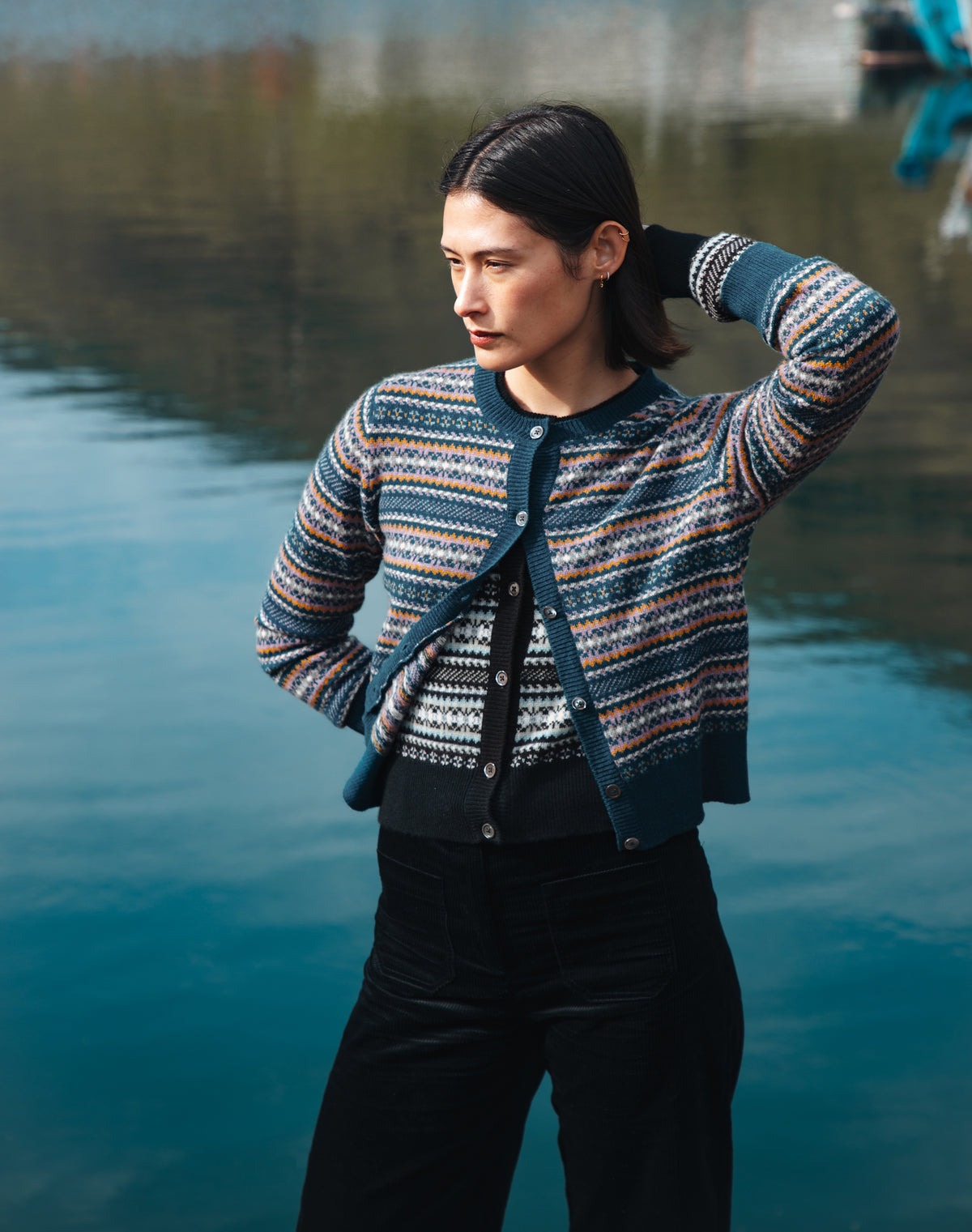 Cashmere Fair Isle Cardigan