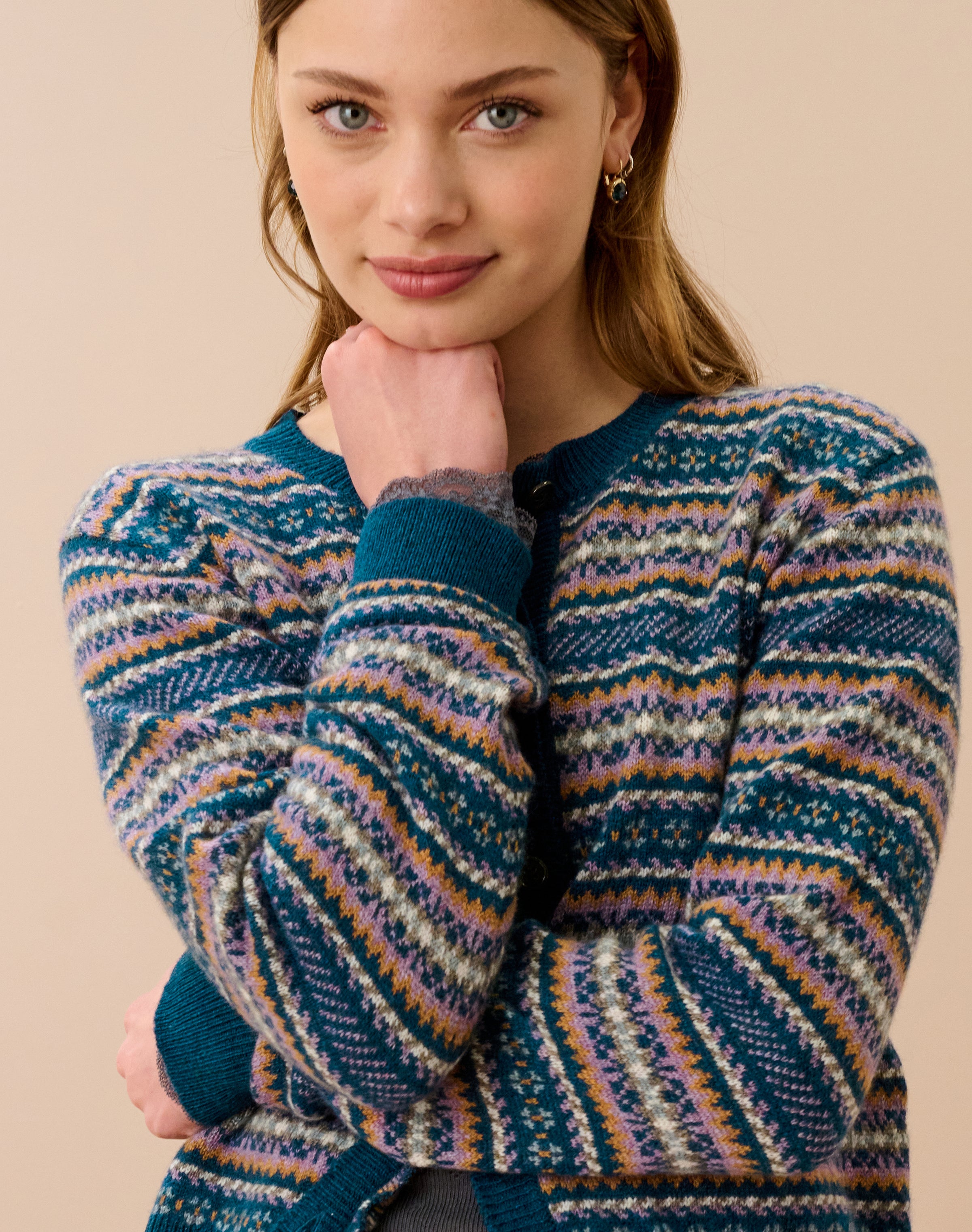 Cashmere Fair Isle Cardigan