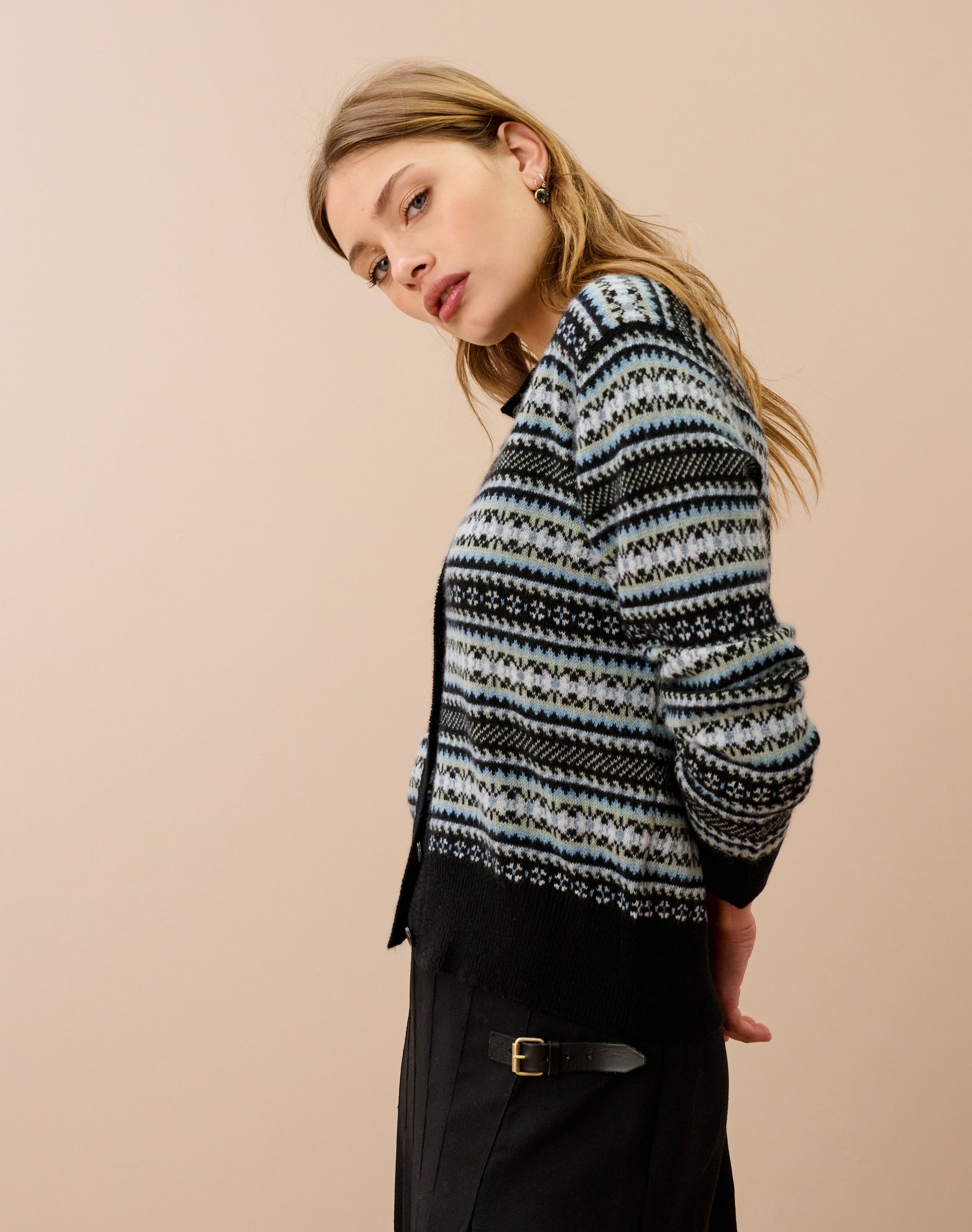 Cashmere Fair Isle Cardigan