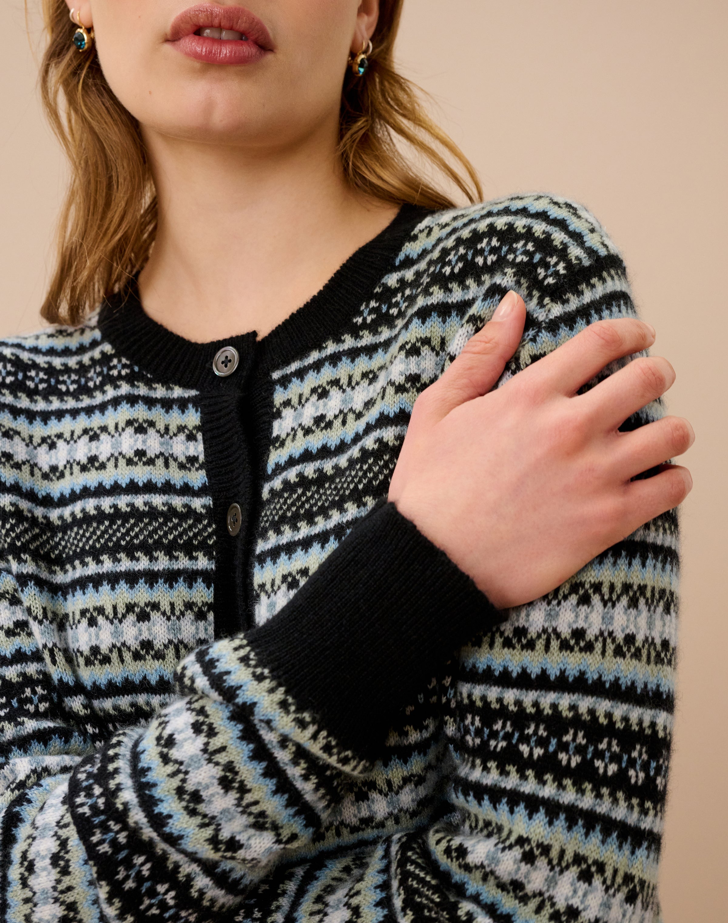 Cashmere Fair Isle Cardigan