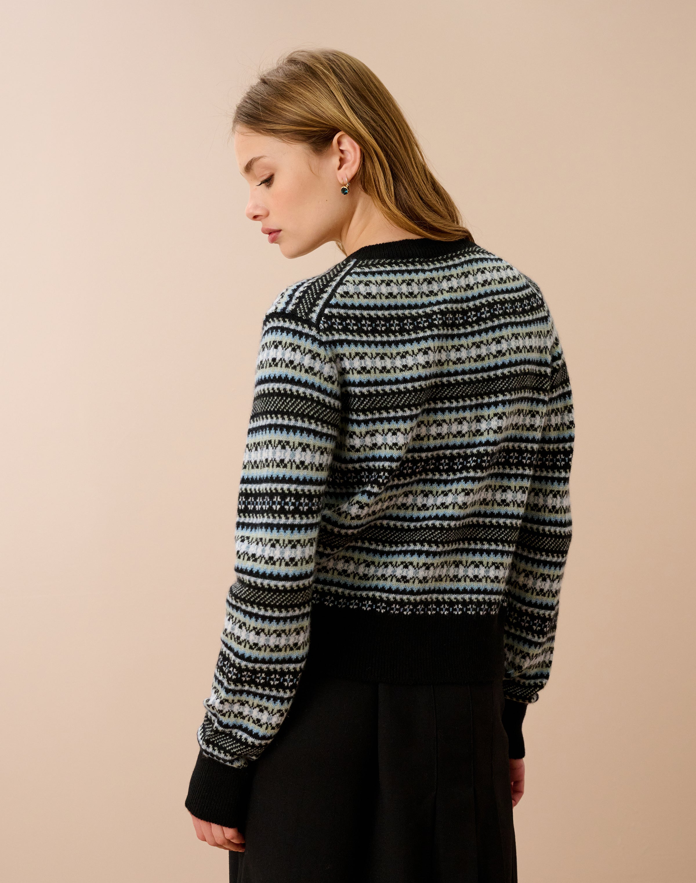 Cashmere Fair Isle Cardigan