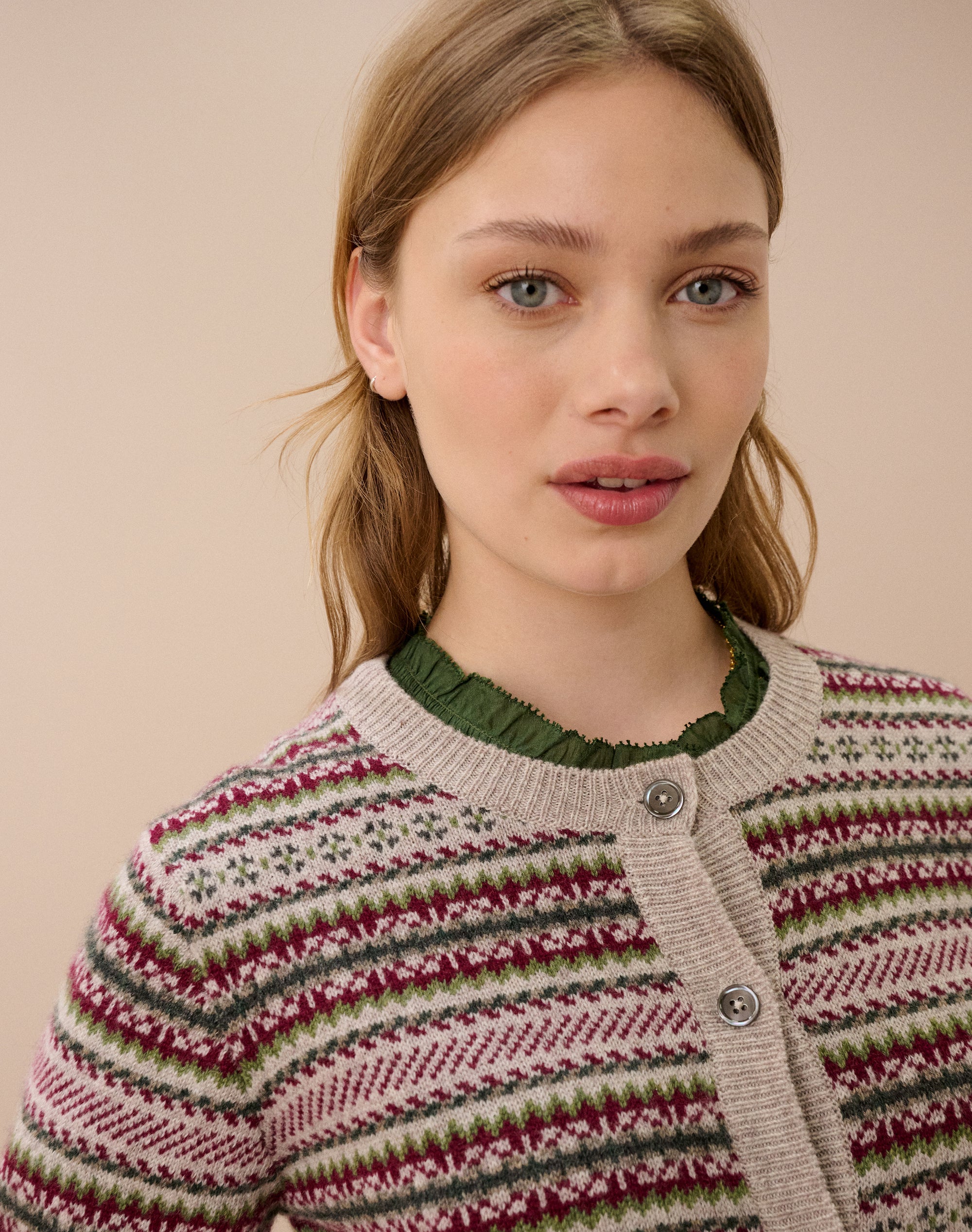 Cashmere Fair Isle Cardigan