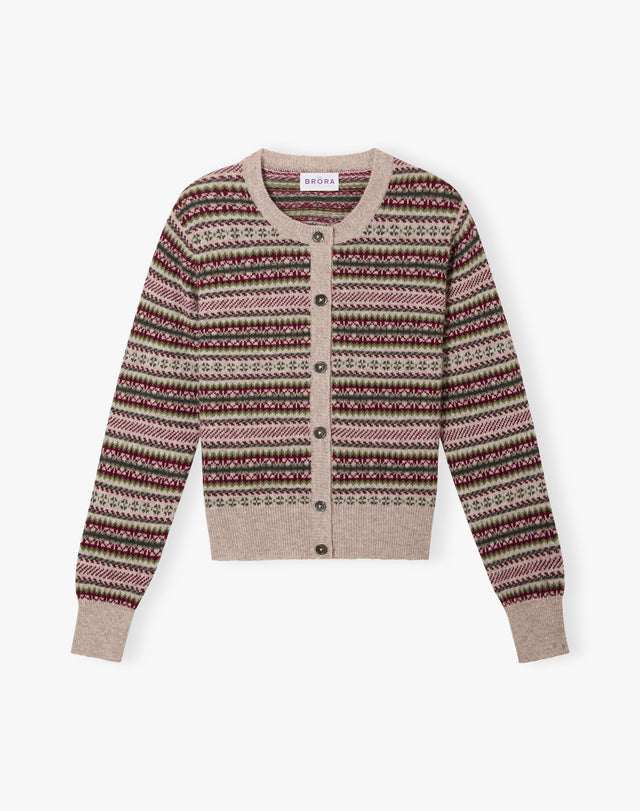 Cashmere Fair Isle Cardigan