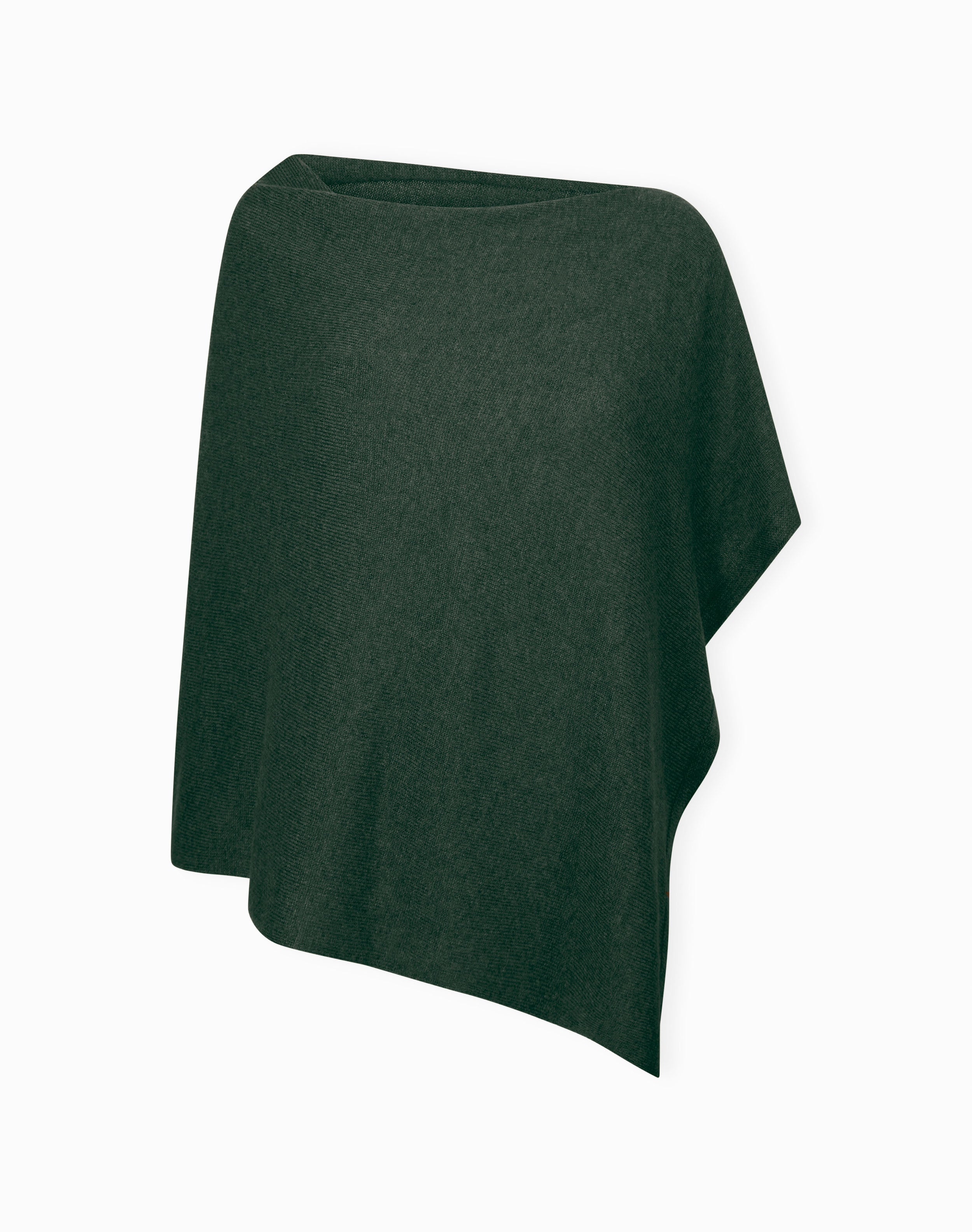 Cashmere Gauzy Knit Poncho