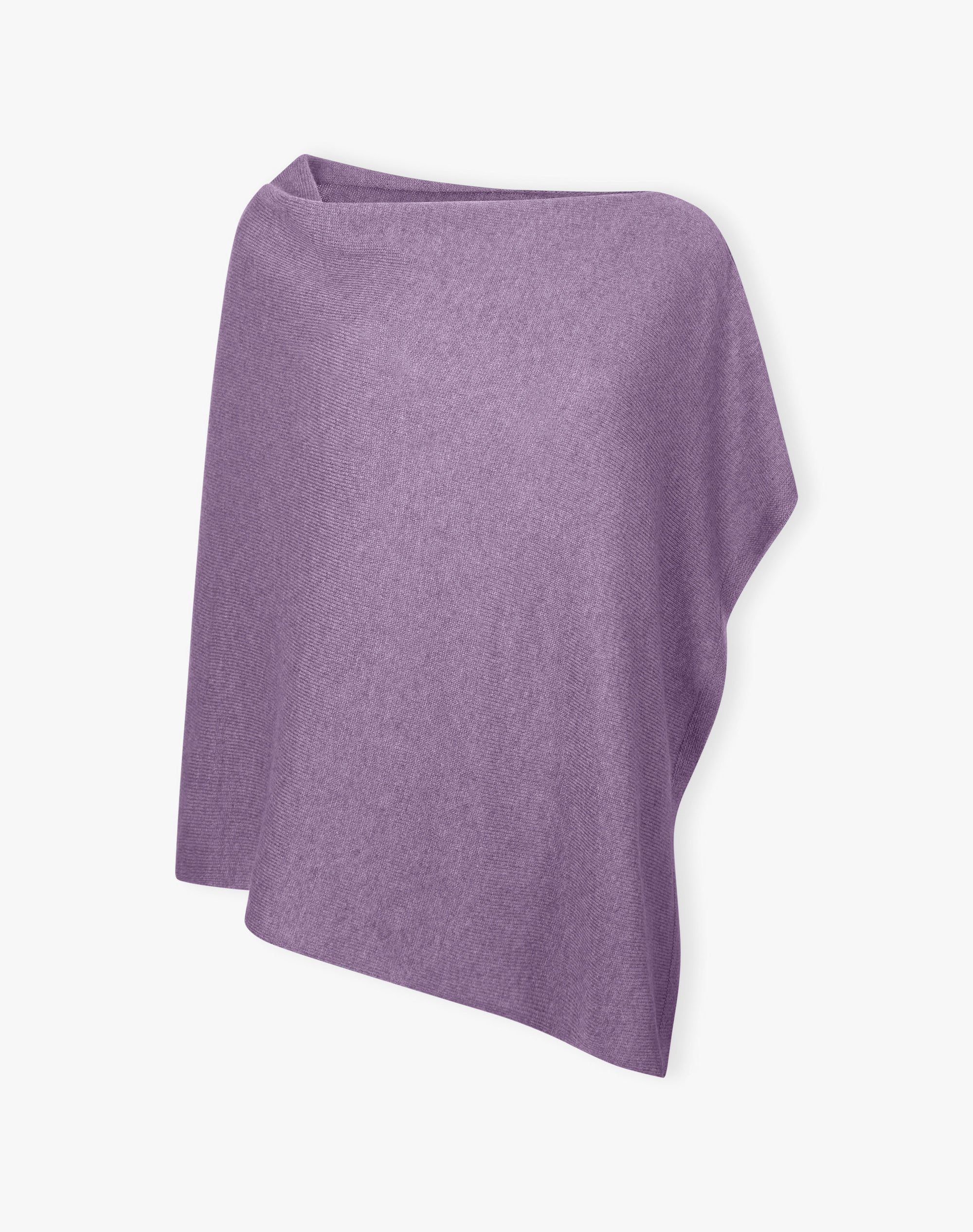 Cashmere Gauzy Knit Poncho