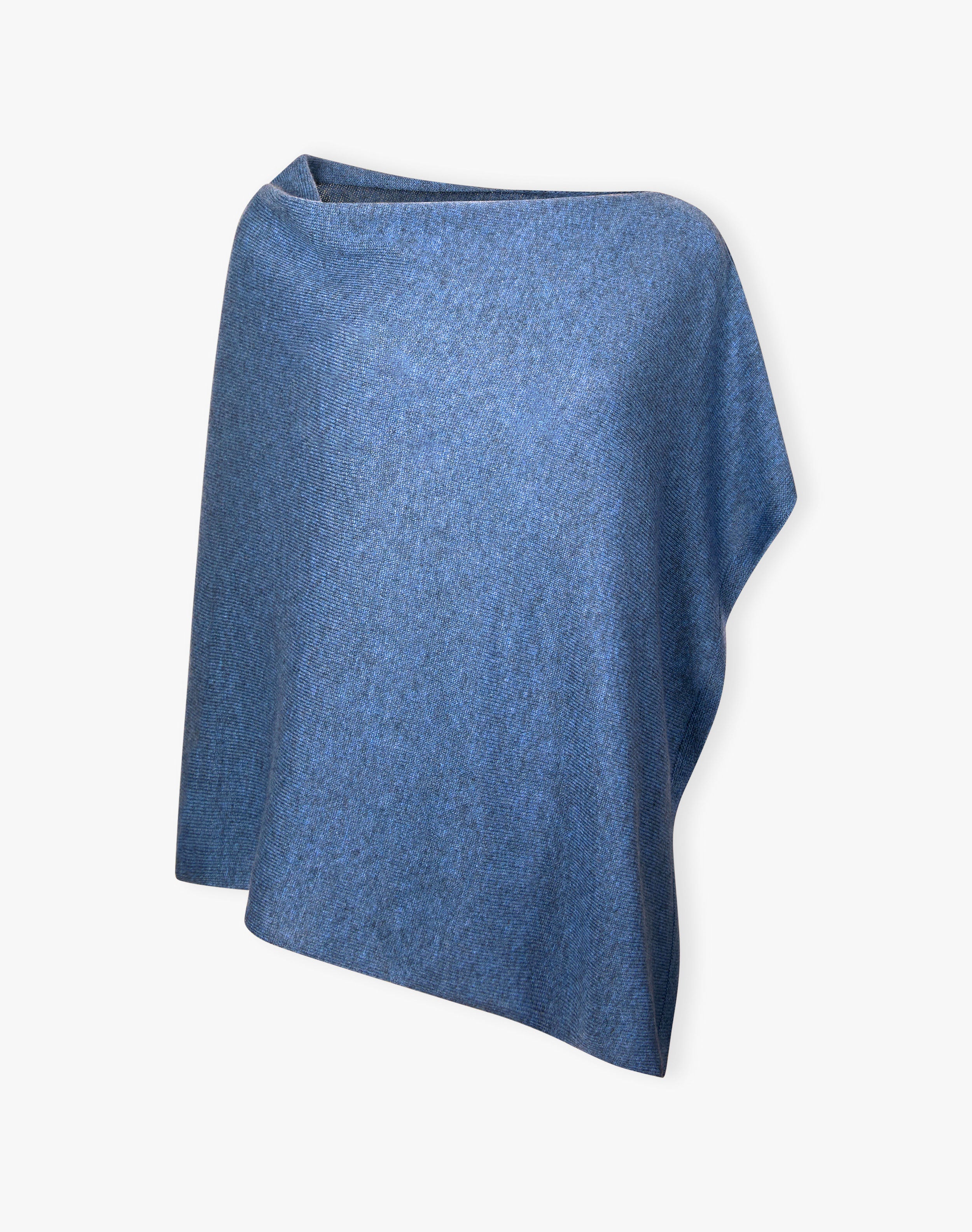 Cashmere Gauzy Knit Poncho