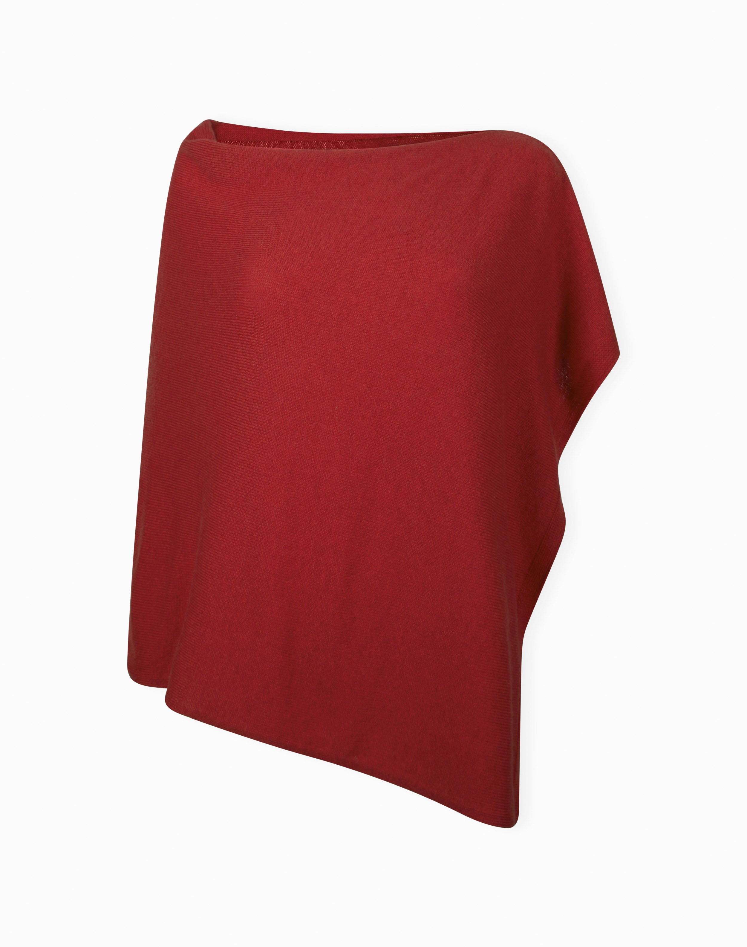Cashmere Gauzy Knit Poncho