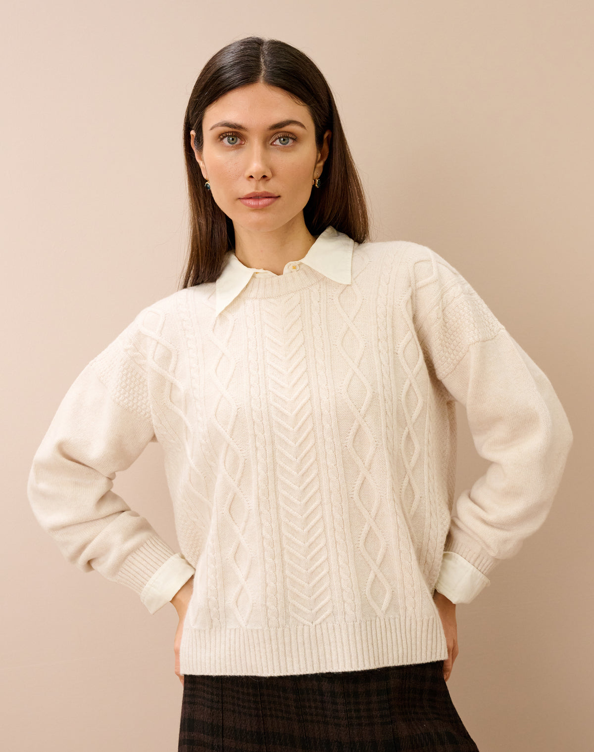 Cashmere Aran Jumper