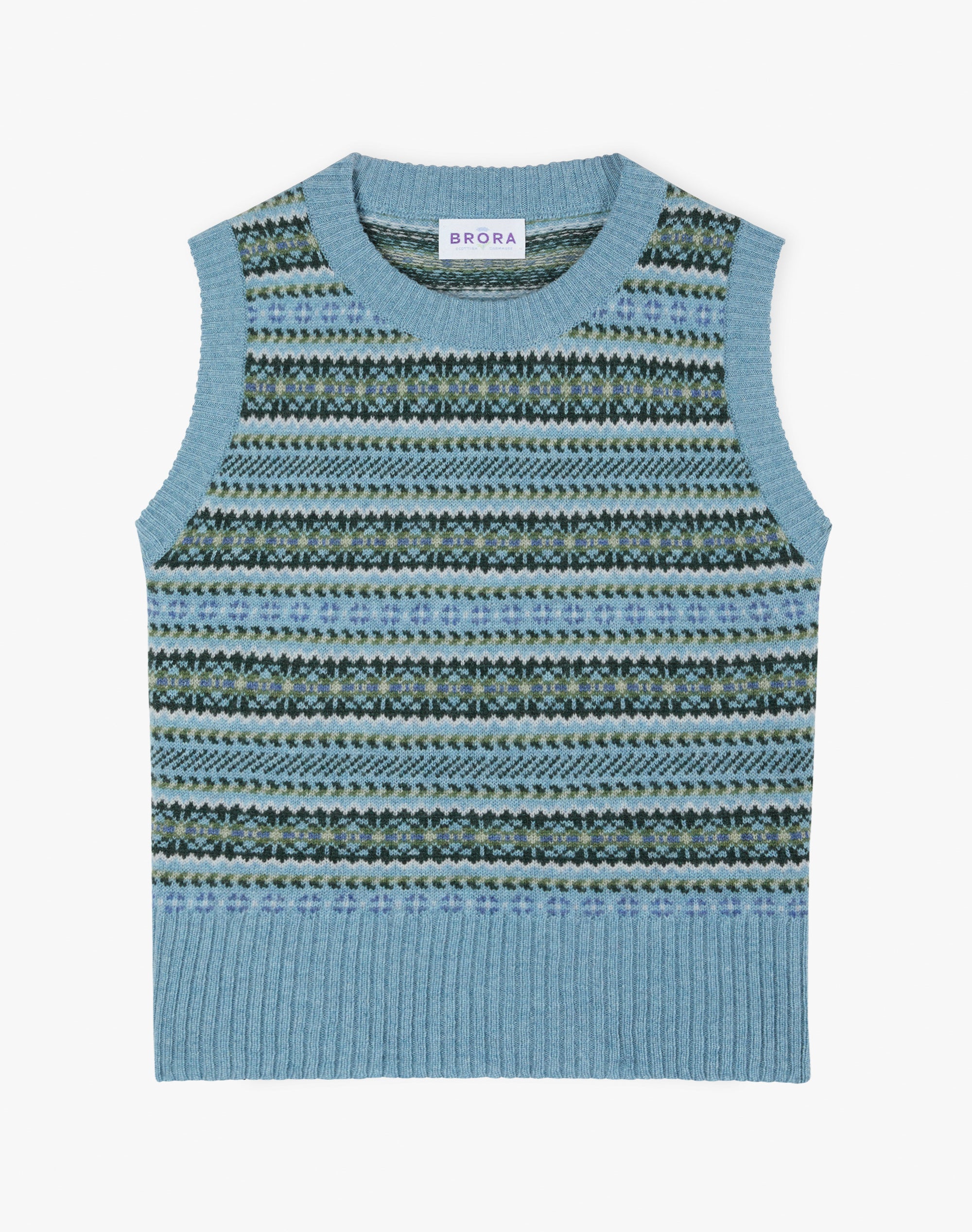 Cashmere Fair Isle Tank