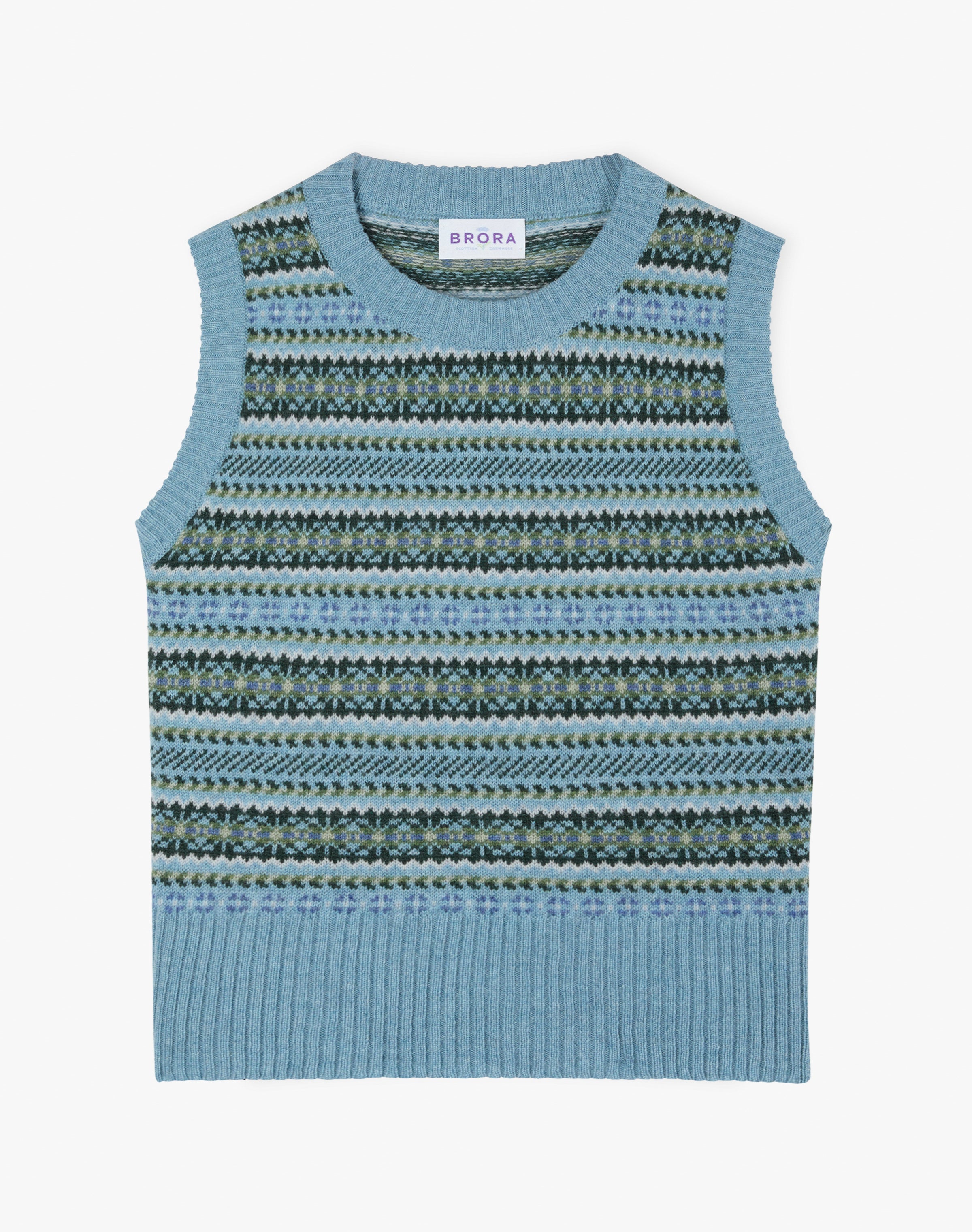 Cashmere Fair Isle Tank