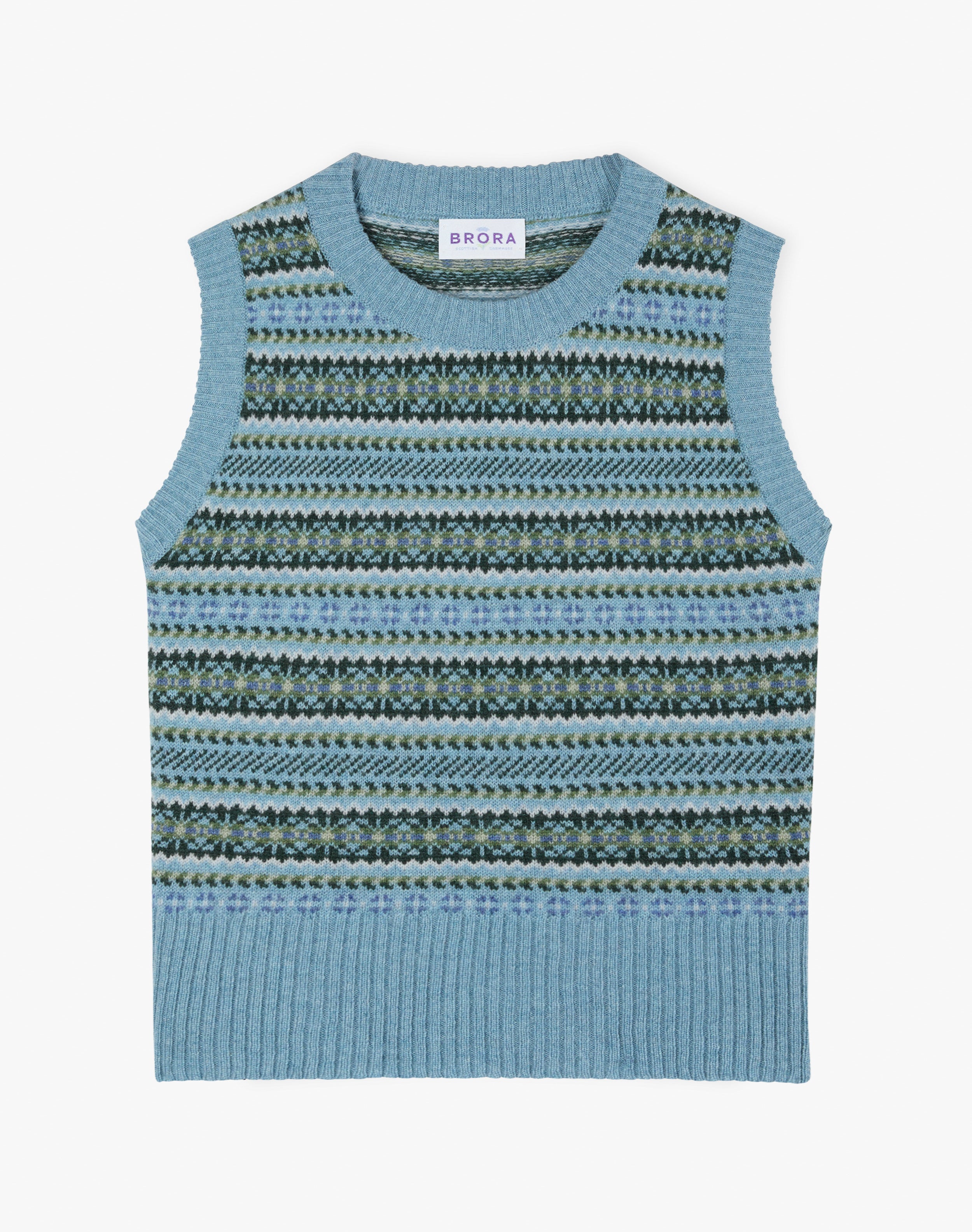 Cashmere Fair Isle Tank