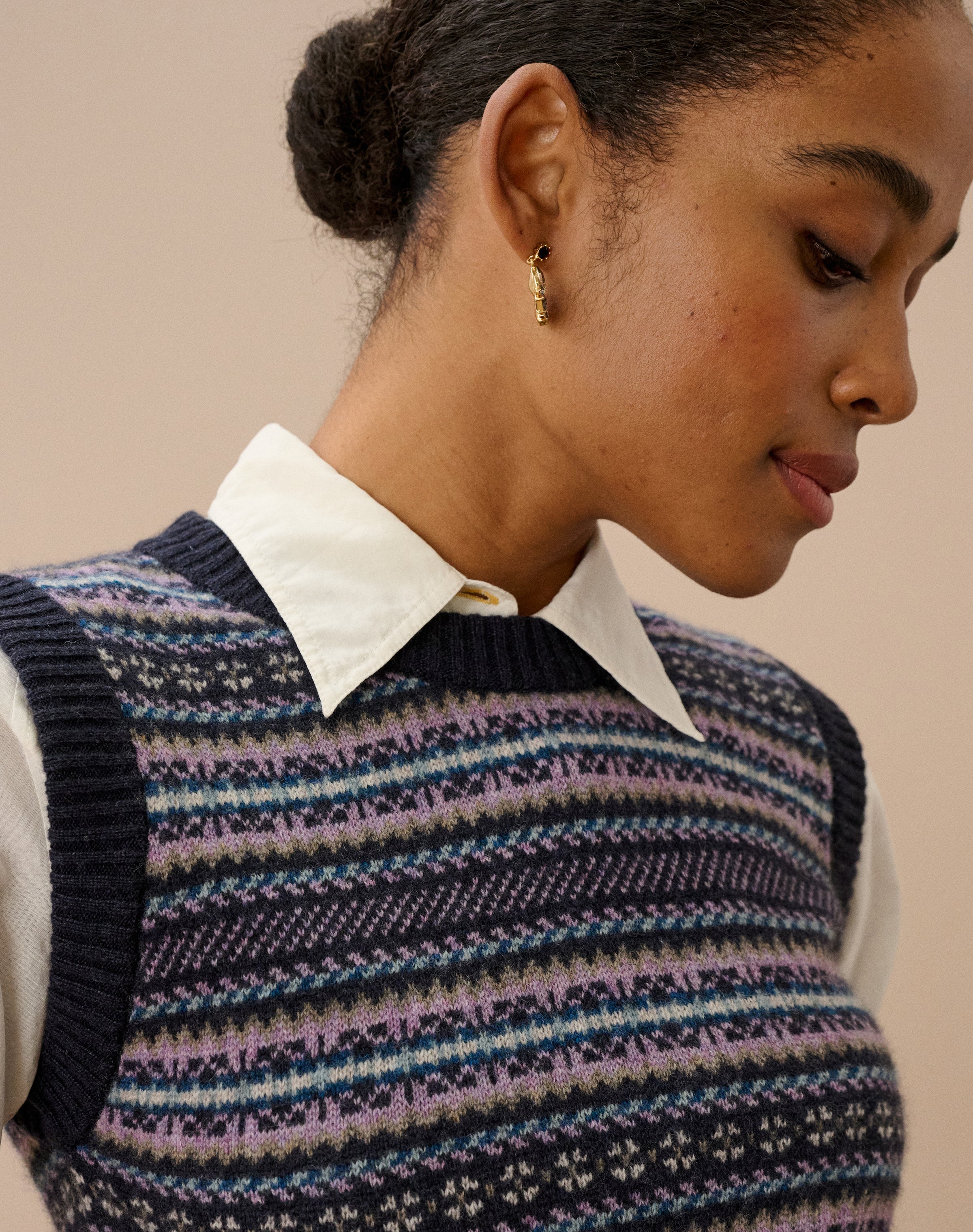 Cashmere Fair Isle Tank