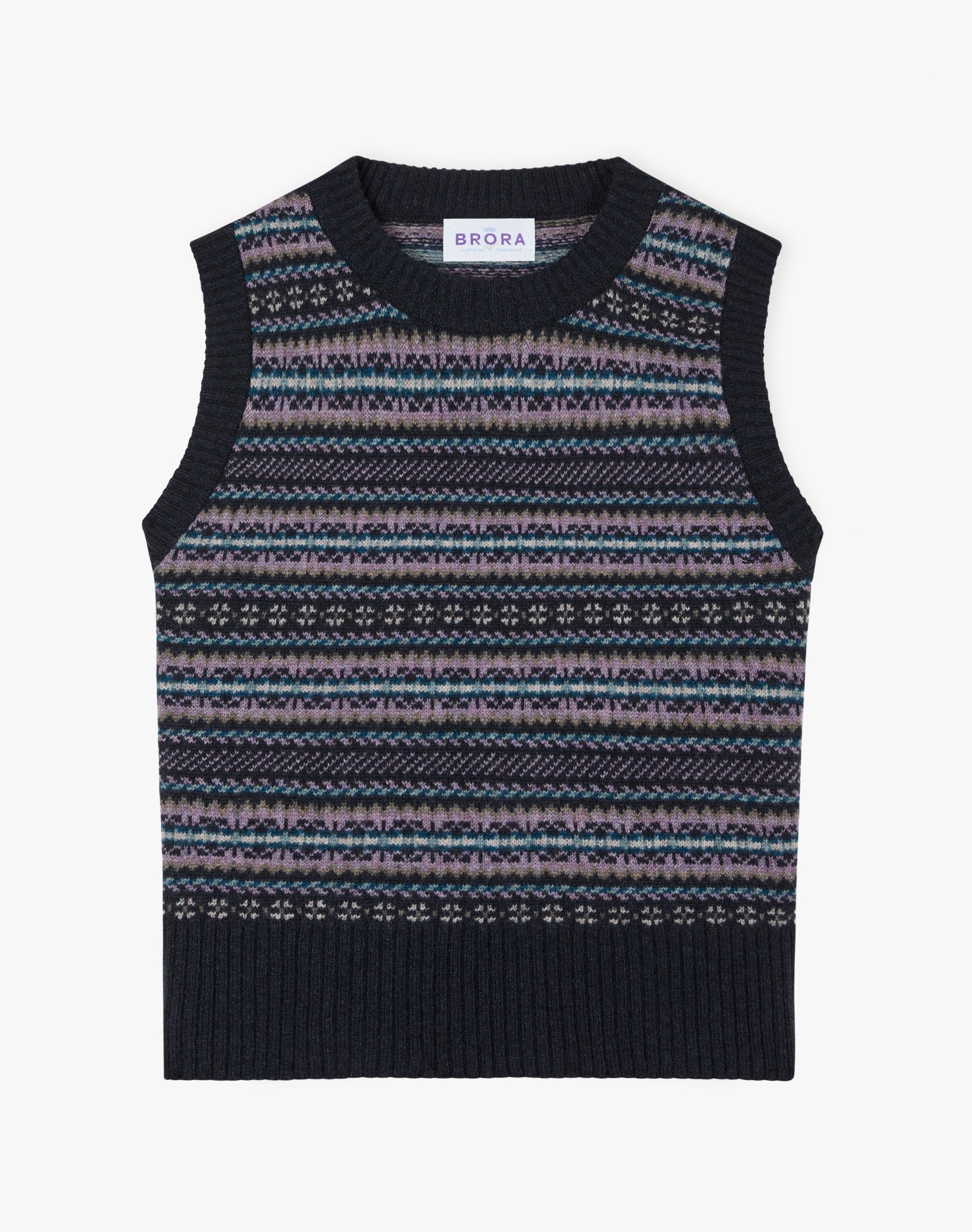 Cashmere Fair Isle Tank