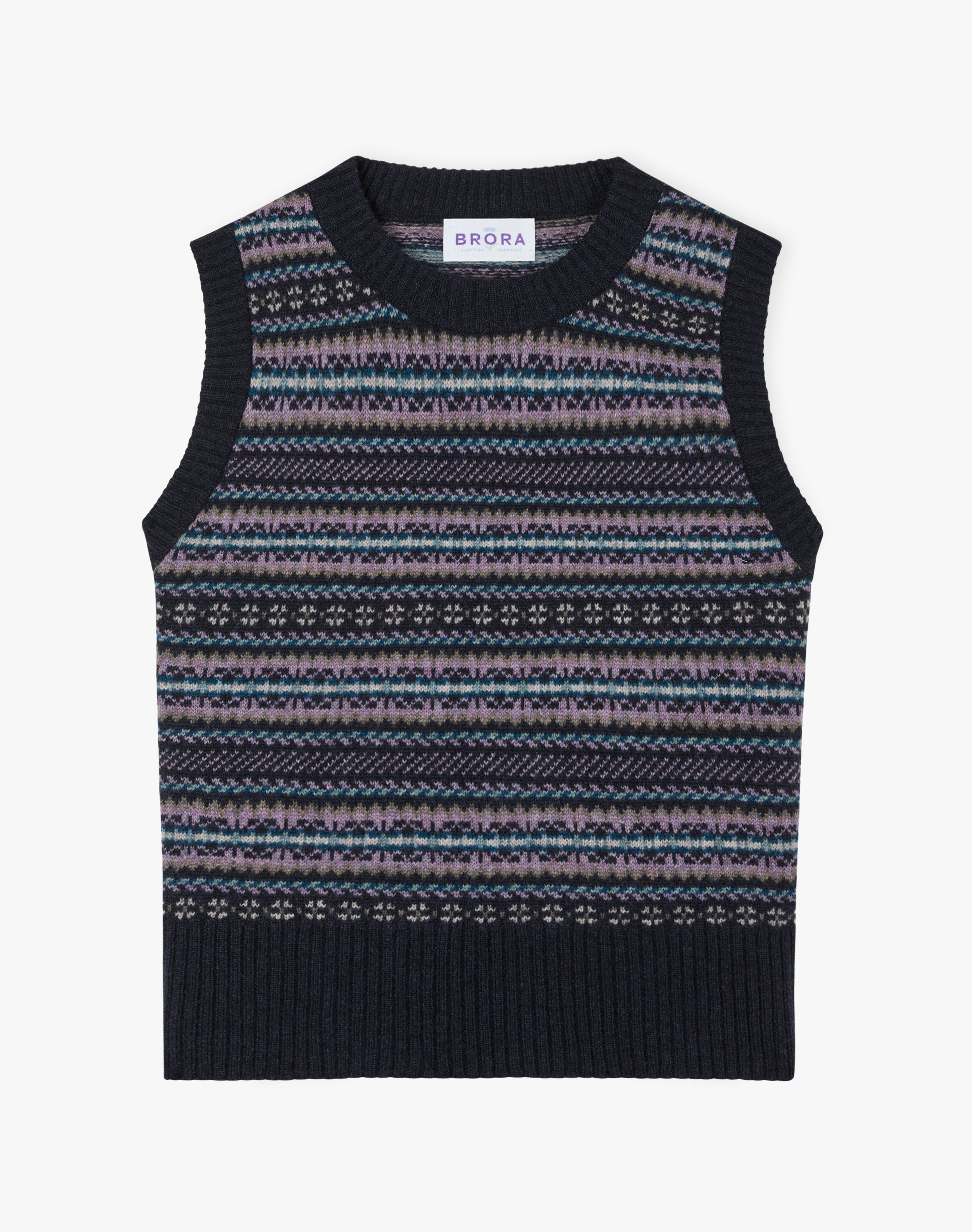 Cashmere Fair Isle Tank