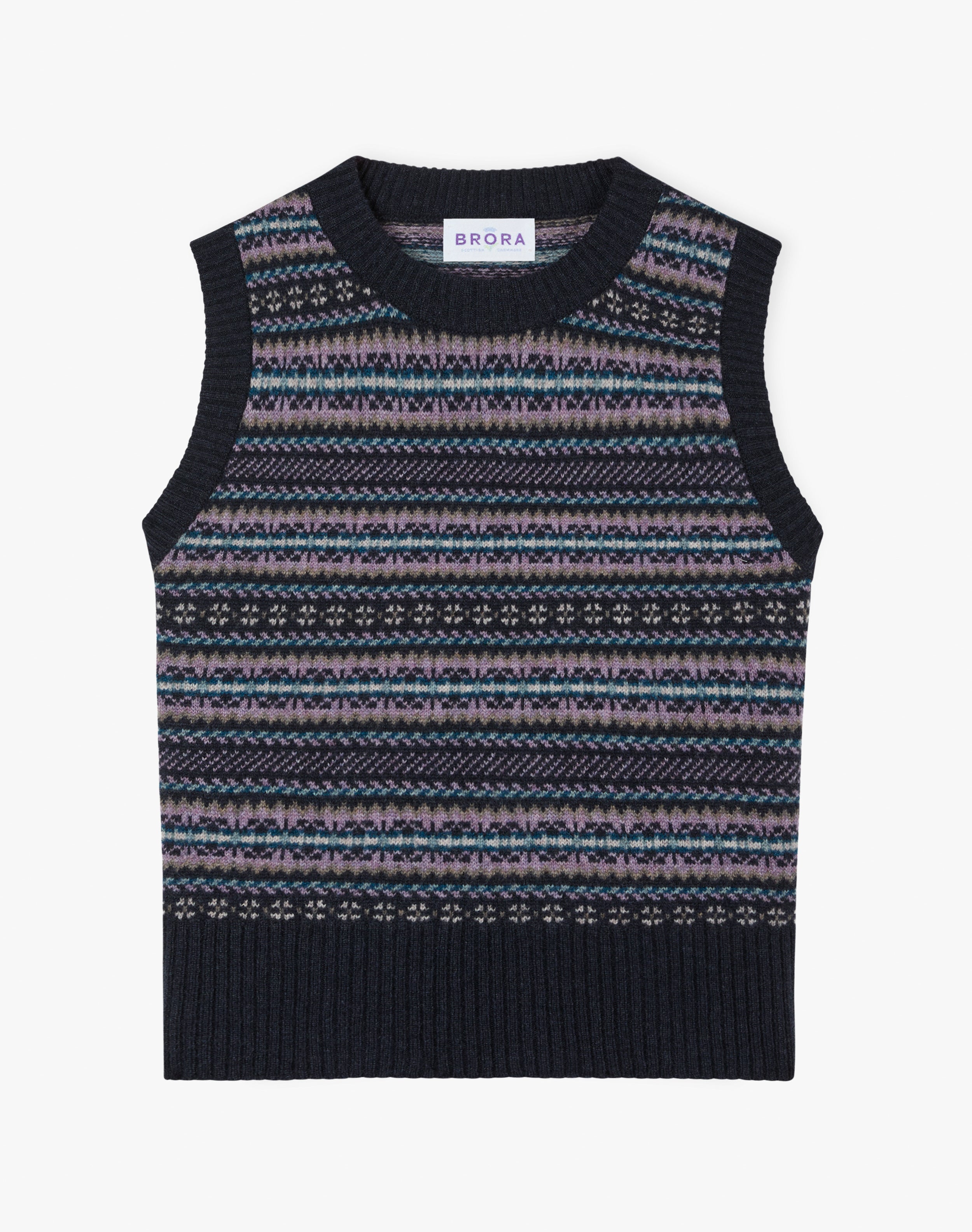 Cashmere Fair Isle Tank