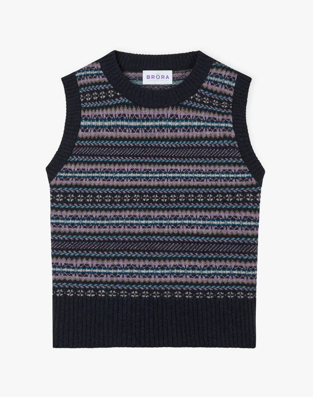 Cashmere Fair Isle Tank