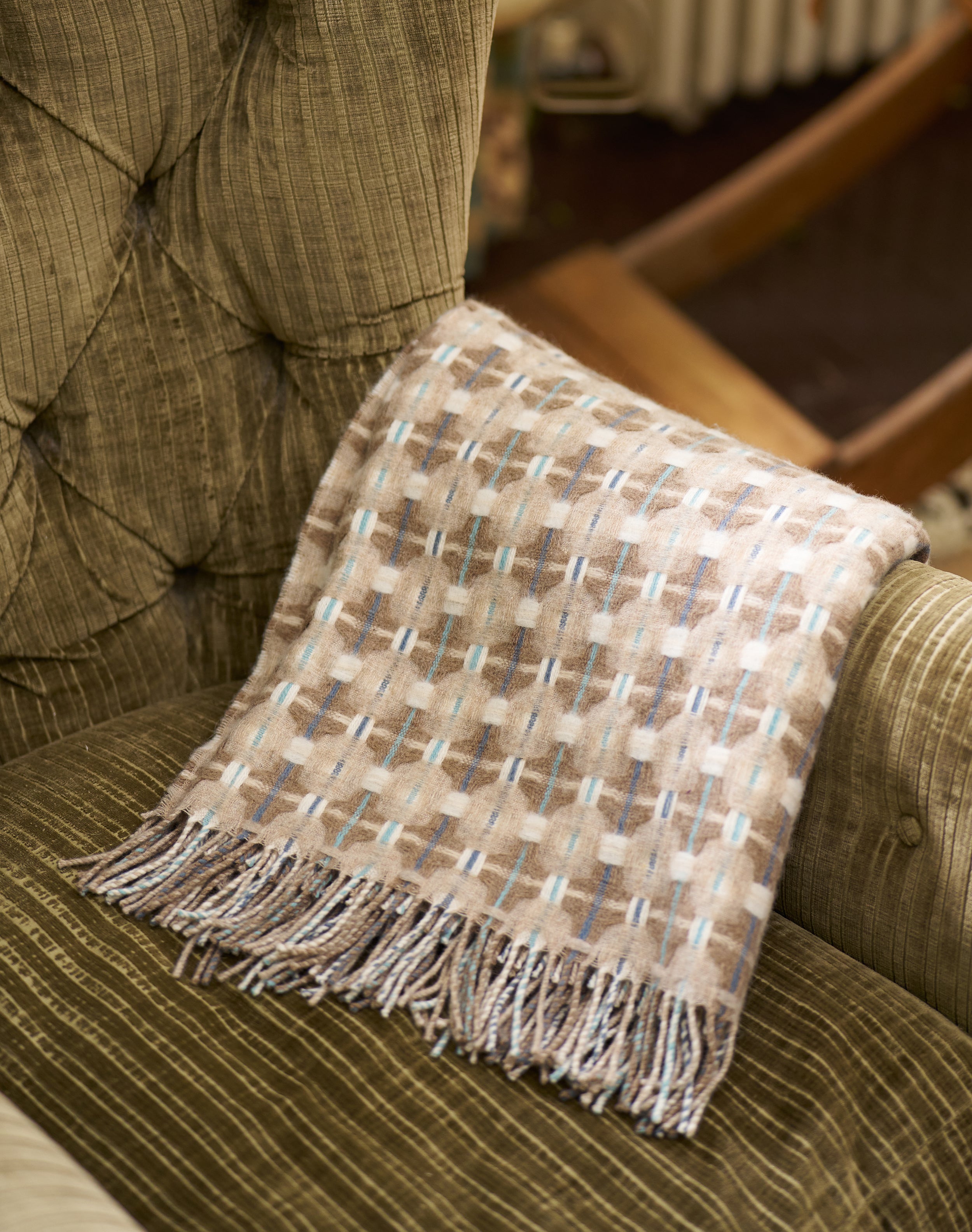 Lambswool Texture Weave Blanket